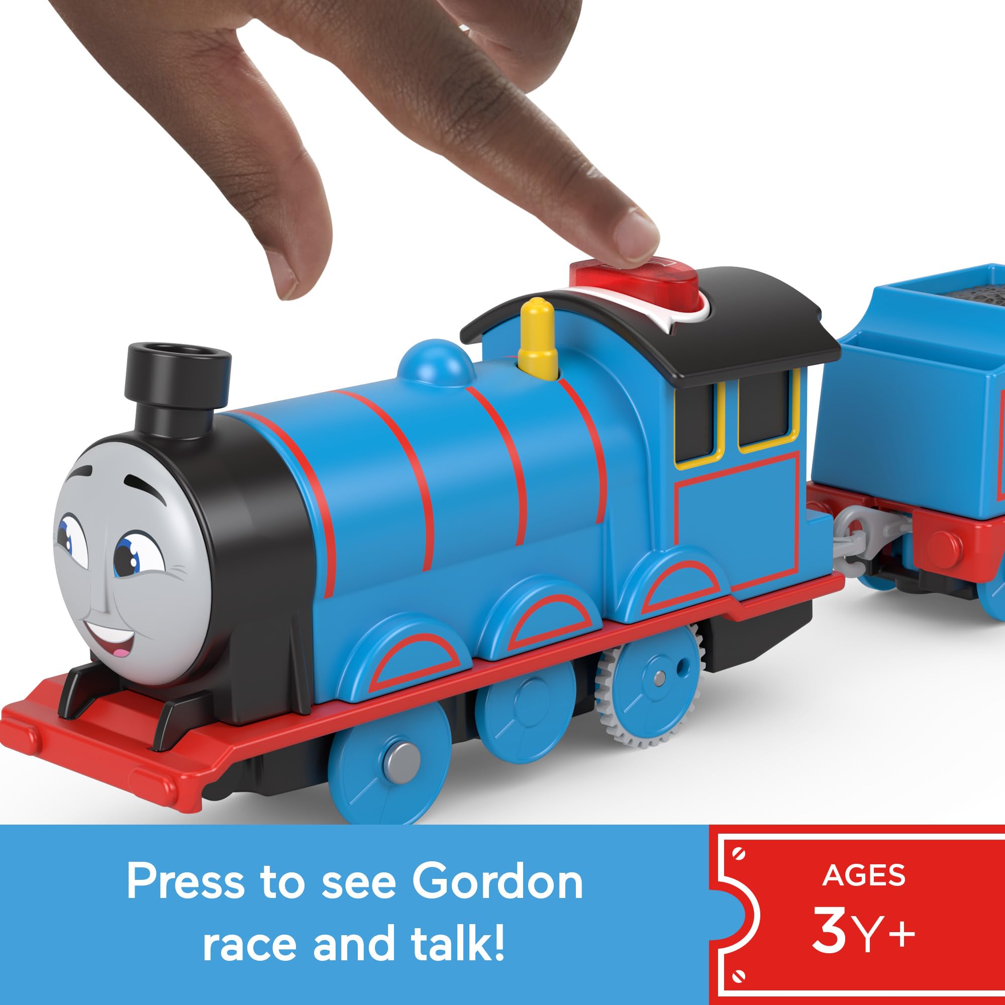 THOMAS & FRIENDS Talking Gordon Motorized Toy Train HWY29 | Preschool 3+ | Battery-Powered