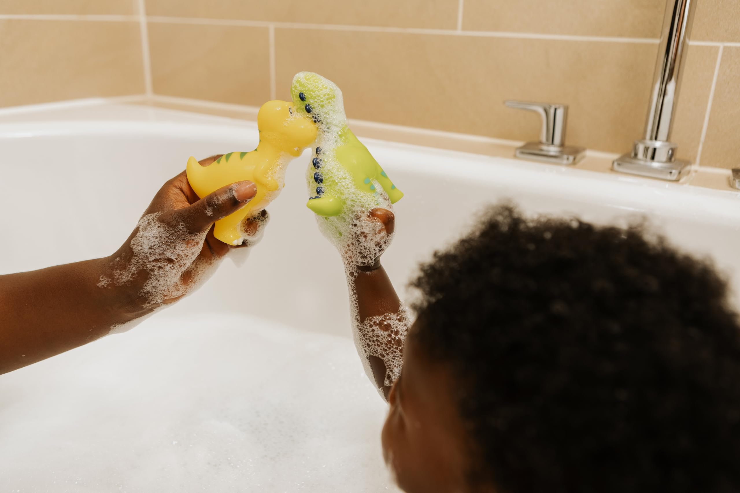 Nuby Dinosaur Bath Squirters - 4-Pack Colourful Bath Toys for Toddlers 10 Months+ 8