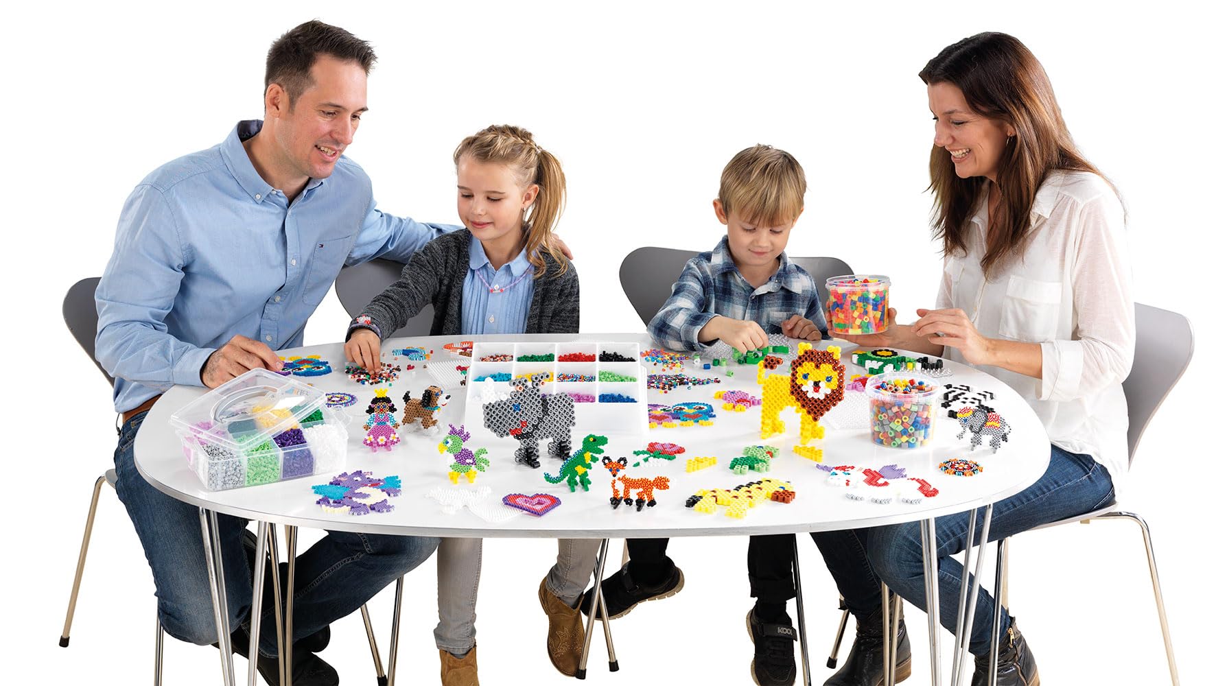 Hama Bluey Fuse Beads Set - 2000 Midi Beads, Square Pegboard | Ages 5+ | Plastic 6