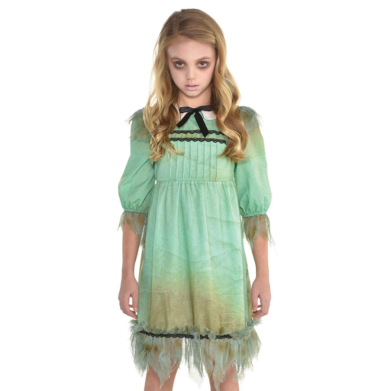 AMSCAN Frightening Creepy Darling Girl Costume - Kids Halloween Fancy Dress