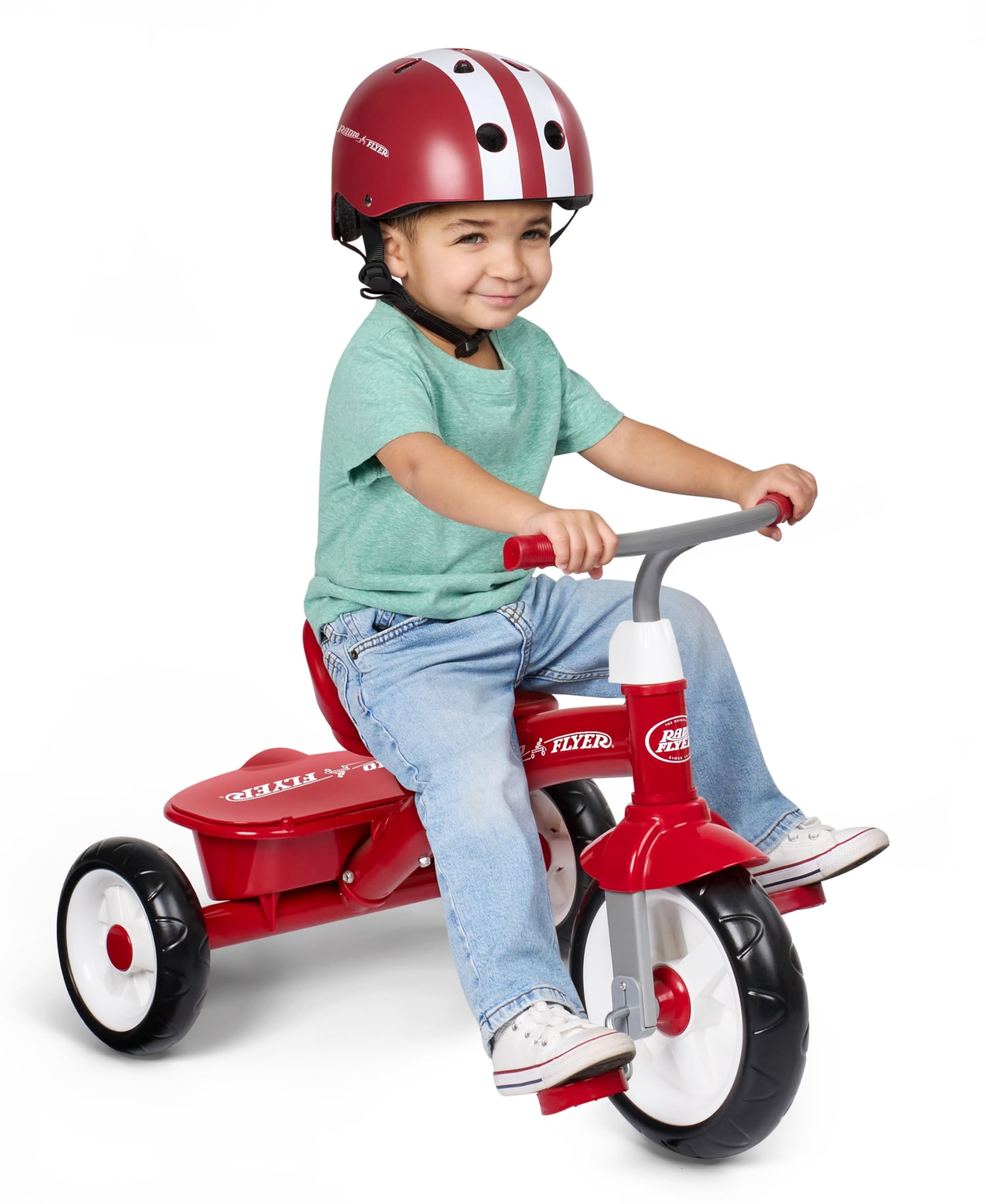 Radio Flyer Red Rider Trike - Adjustable Seat, Quiet Ride Tires | Ages 2.5-5