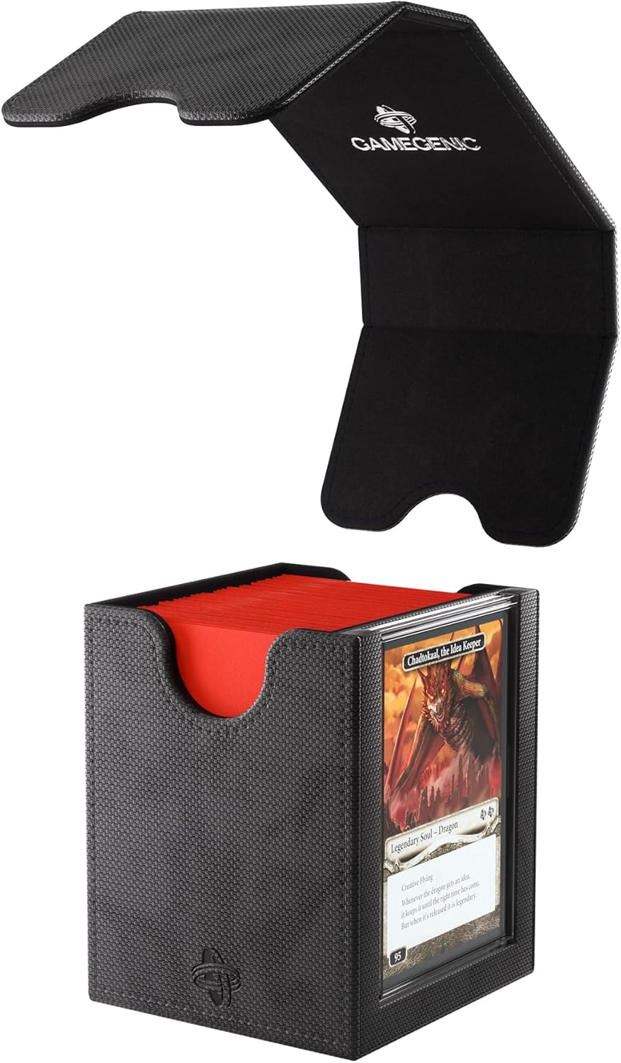 Gamegenic Magic: The Gathering Commander Squire Plus 100+ XL Deck Box Green