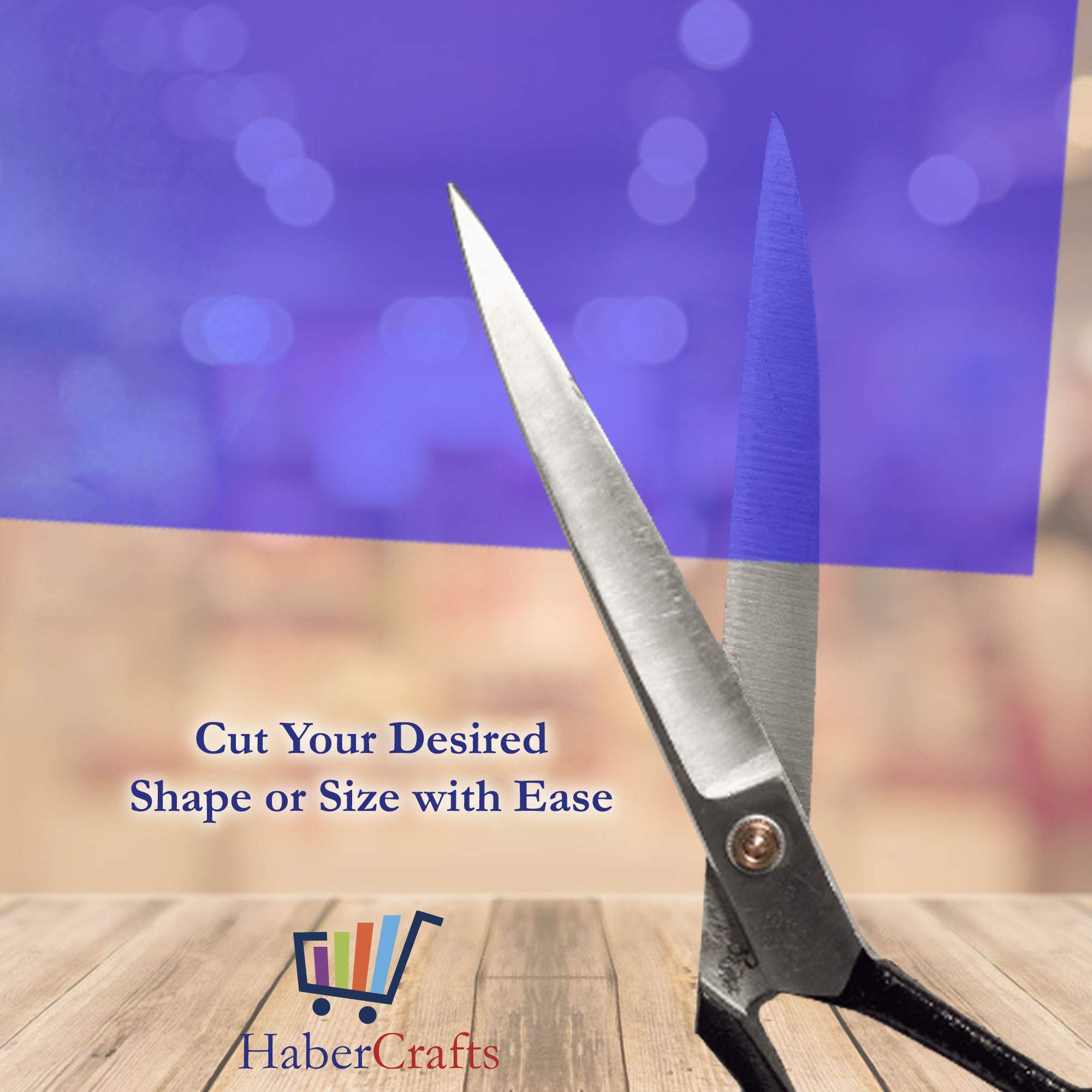 Habercrafts Acetate Sheets A4 Clear Film Plastic - 100 Micron Thickness | High Light Transmission 6