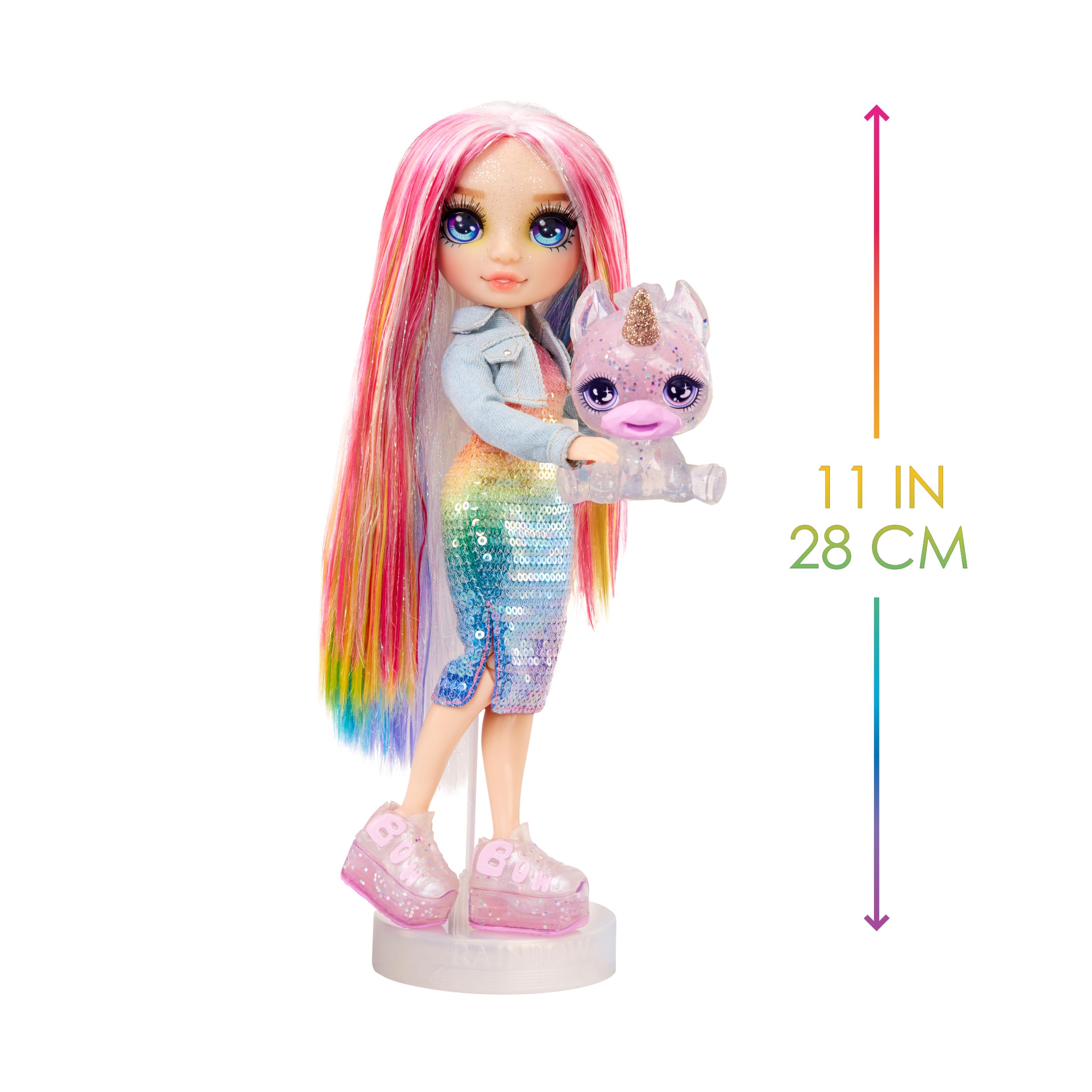 Rainbow High Amaya Fashion Doll with Sparkle Slime & Magical Pet - 28 cm Poseable Doll with Customizable Accessories 6