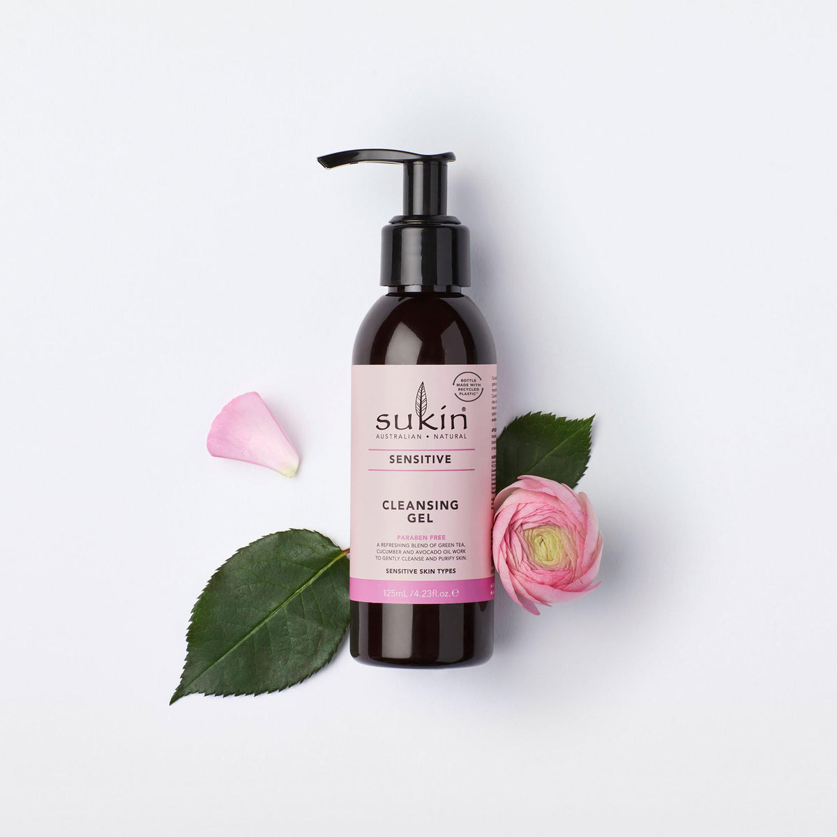 Sukin Sensitive Cleansing Gel - Gentle, Non-Drying Cleanse for Sensitive Skin | 125ml 6