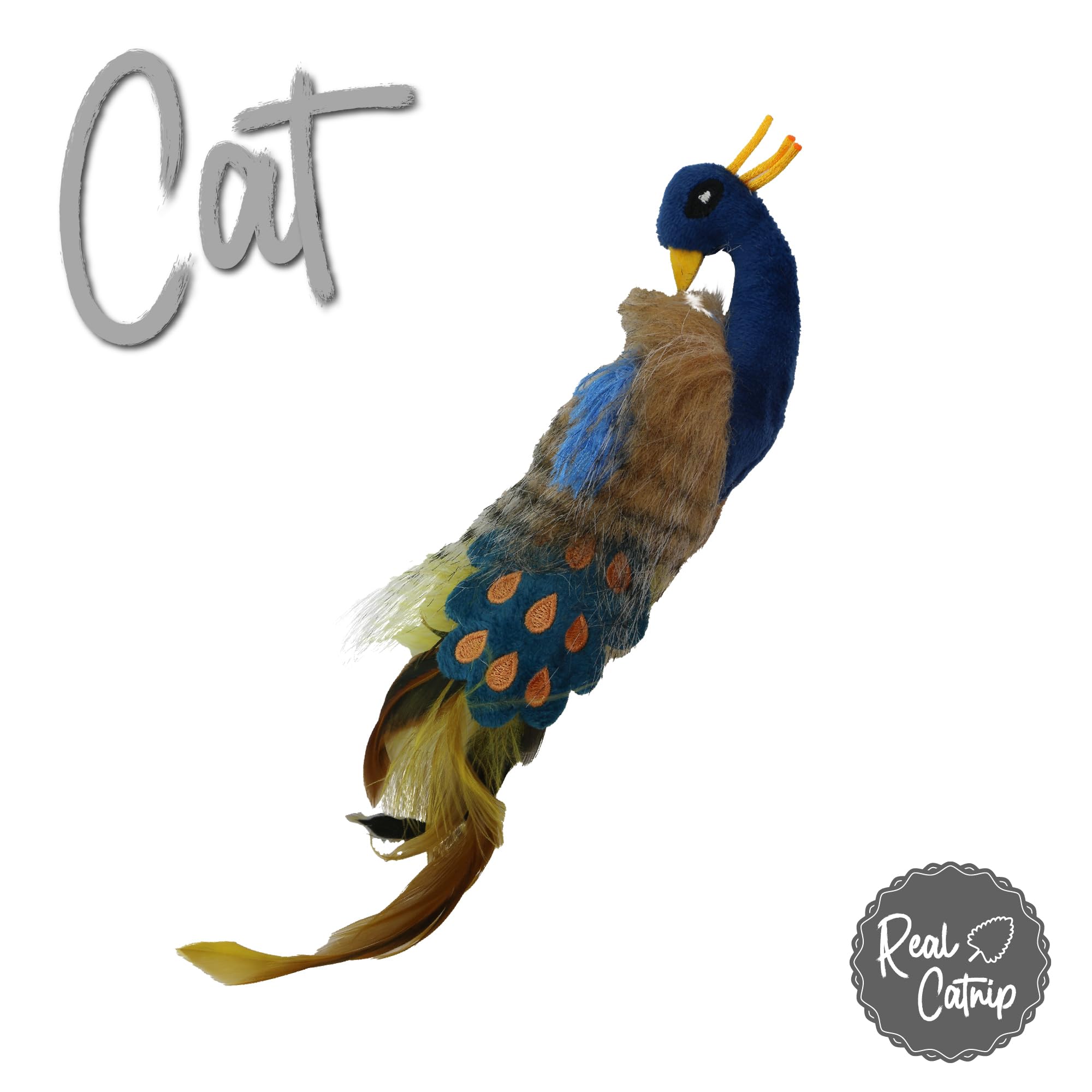 Ancol Peacock Cat Toy - Real Catnip Infused for Happiness and Relaxation | 29cm Length 5