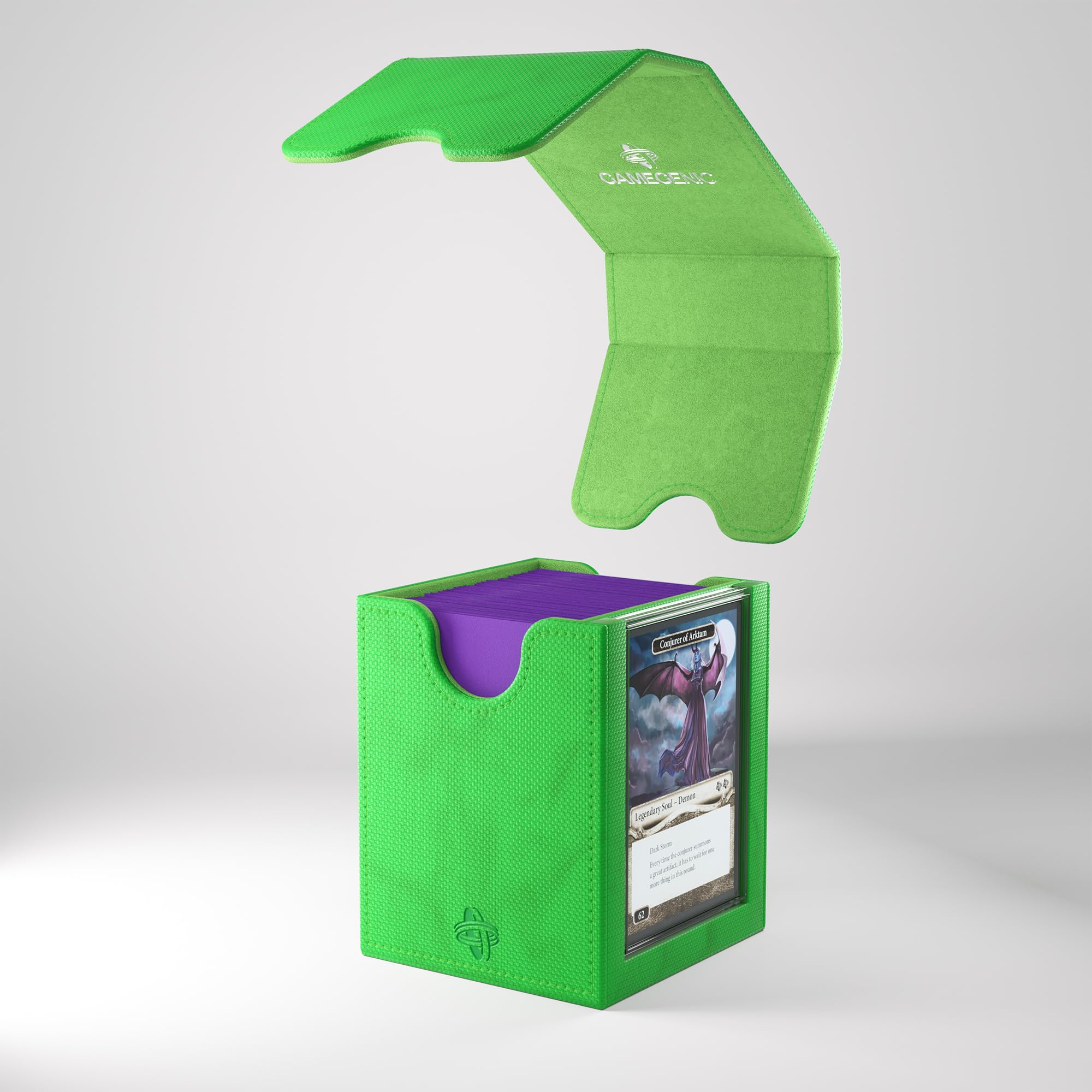 Gamegenic Magic: The Gathering Commander Squire Plus 100+ XL Deck Box Green 10