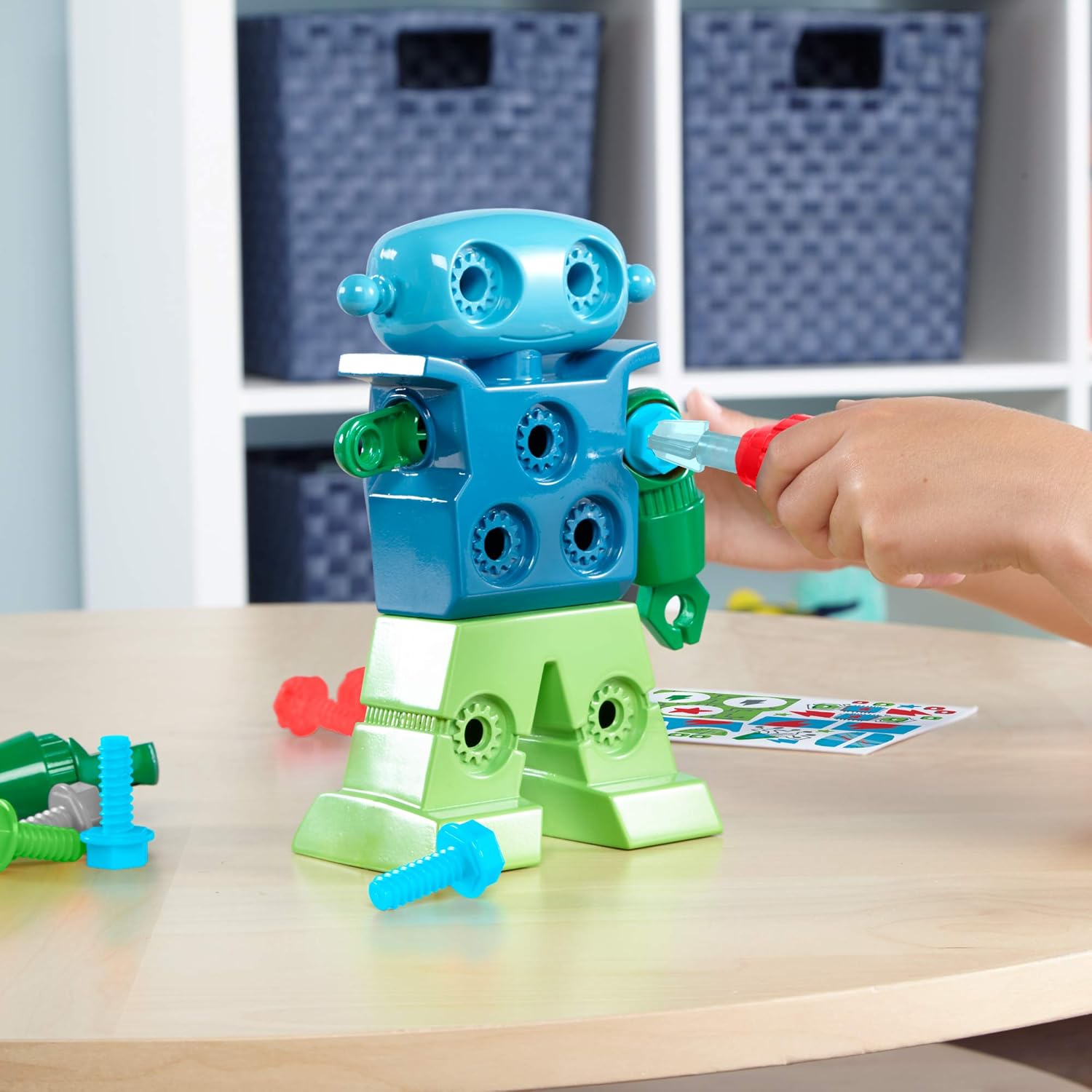 Learning Resources Design & Drill Robot - Building Toy for Fine Motor Skills & STEM Learning