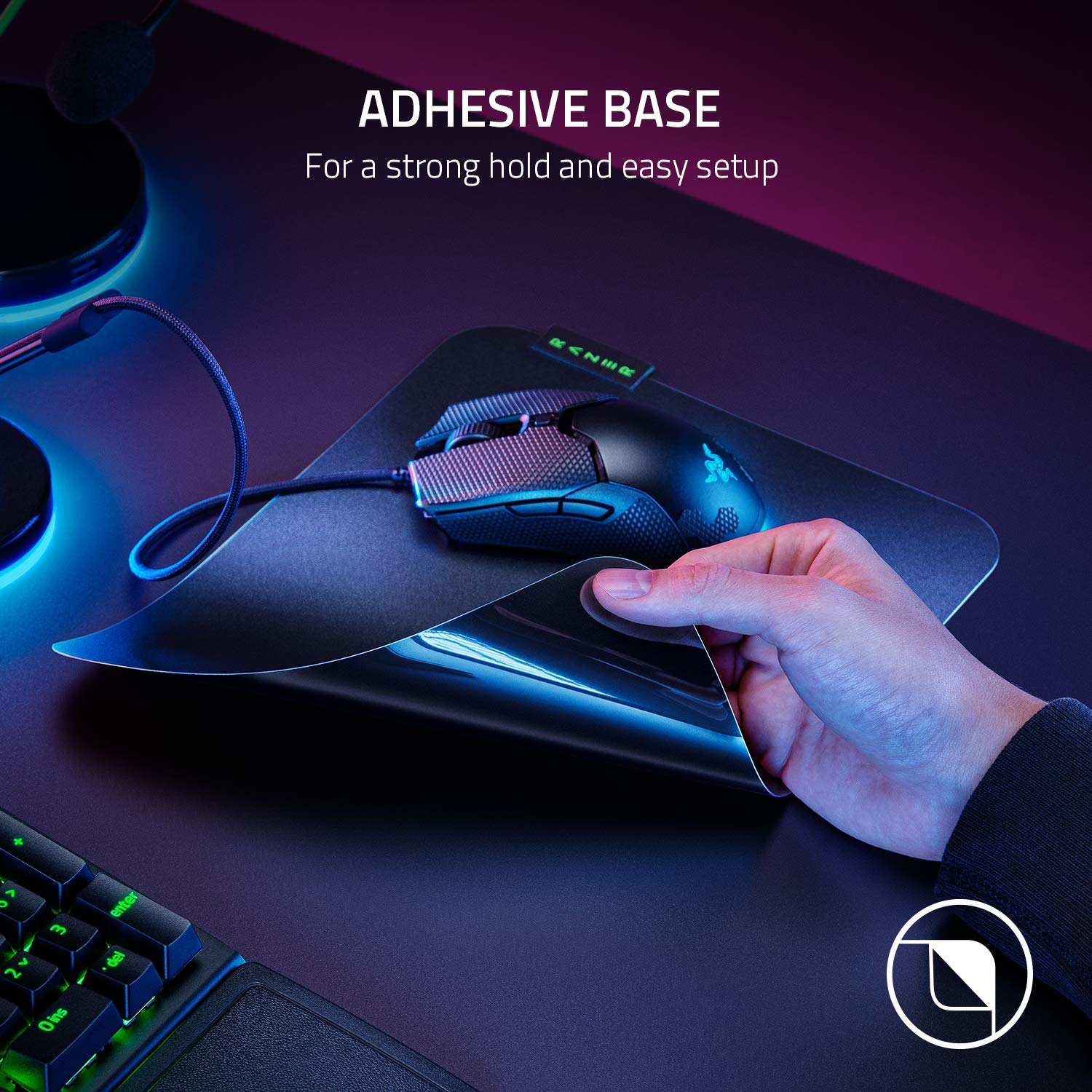 Razer Sphex V3 Ultra-Thin Gaming Mouse Mat - 0.4mm Polycarbonate, Adhesive Base, Large 4