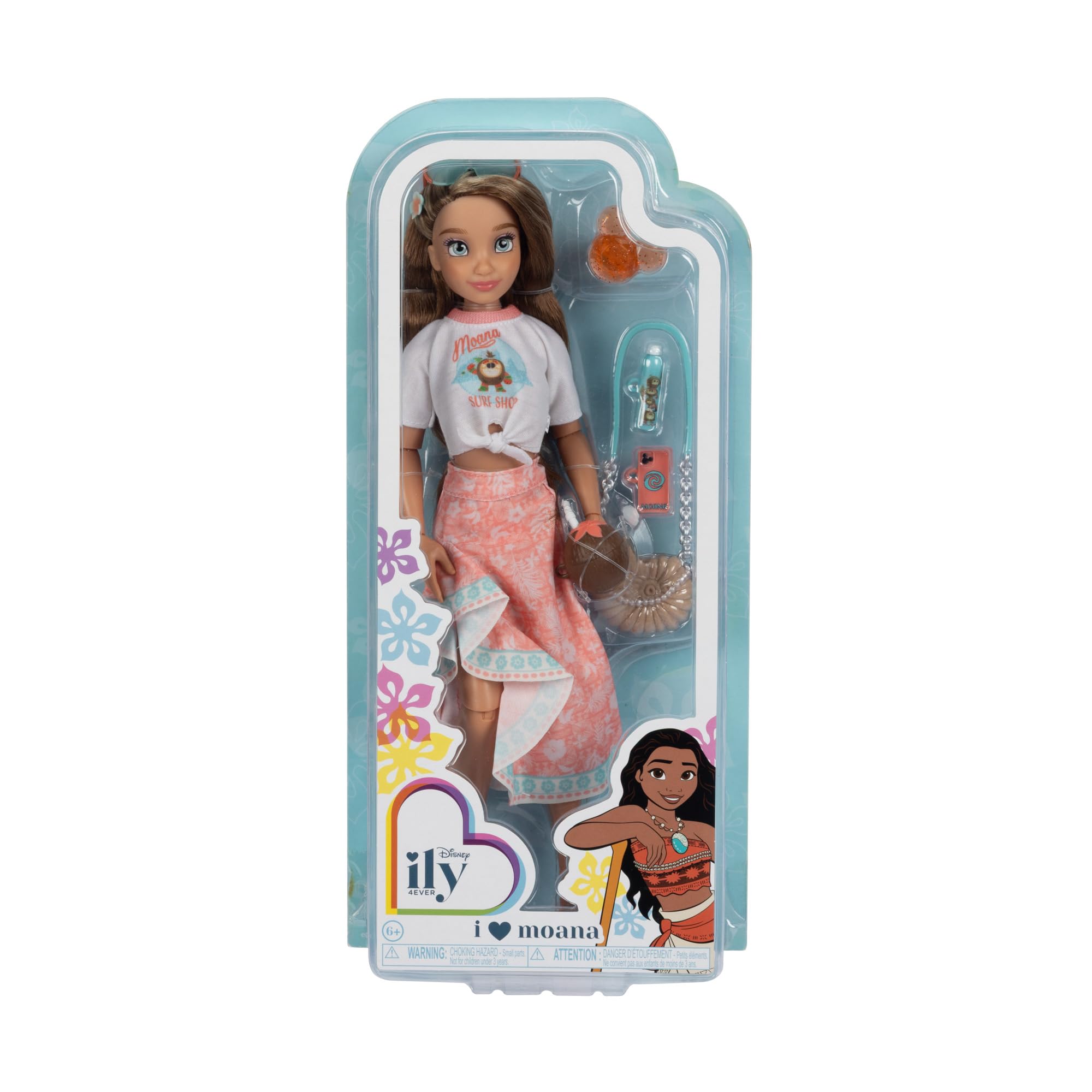 Disney ILY 4ever Moana Fashion Doll - 11.5" Collectible Figure with Poseable Joints & Mickey Ring 4