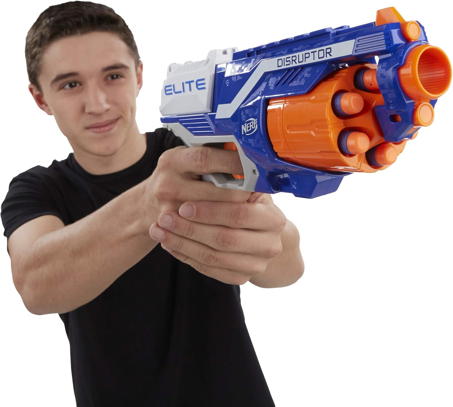 Nerf N-Strike Elite Disruptor - 6-Dart Rotating Drum Blaster for Fast-Paced Action 5