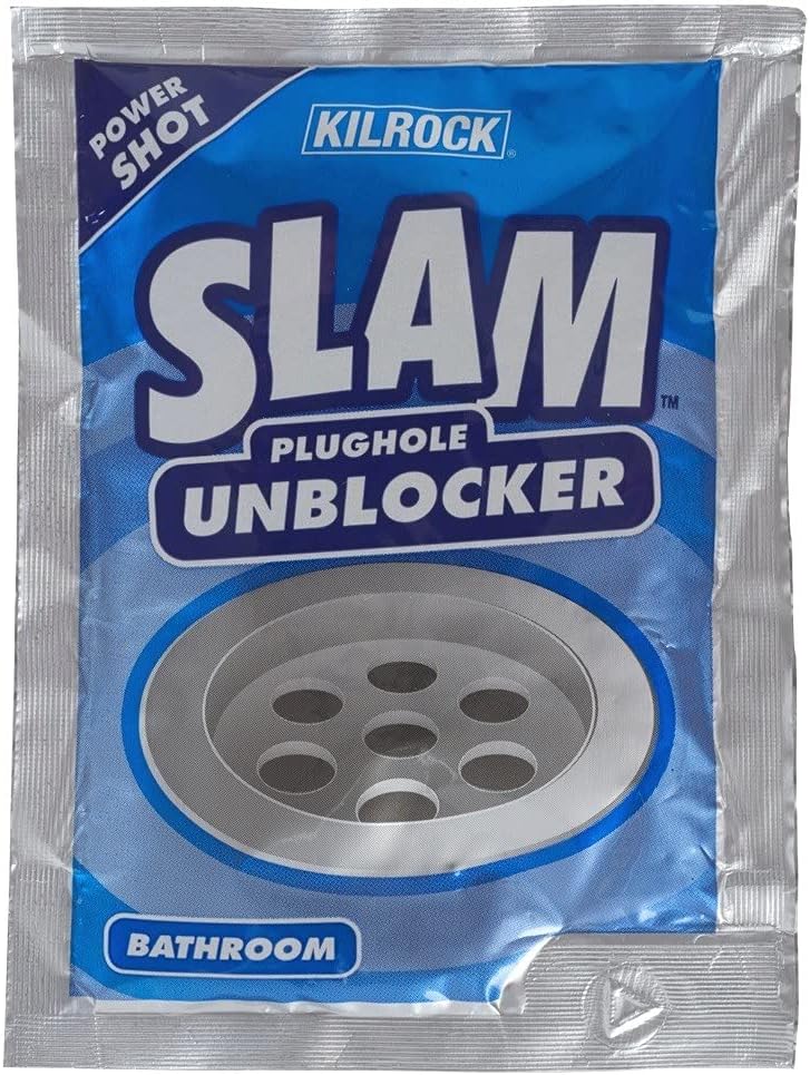 Kilrock SLAM - Bathroom Sink and Plughole Drain Unblocker - 12-Pack