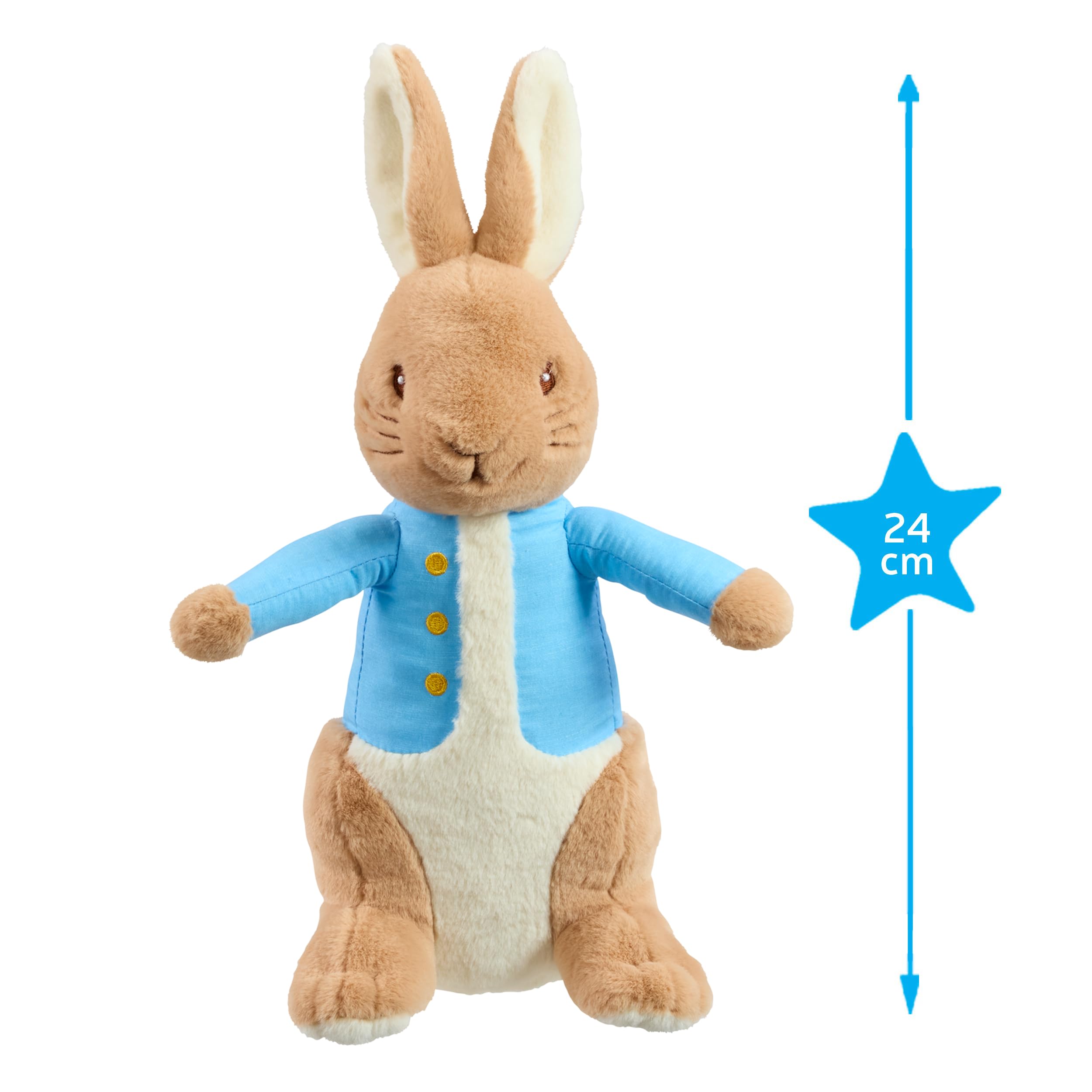 Peter Rabbit 24cm Soft Toy - Cuddly Plush for Newborns & Toddlers 5