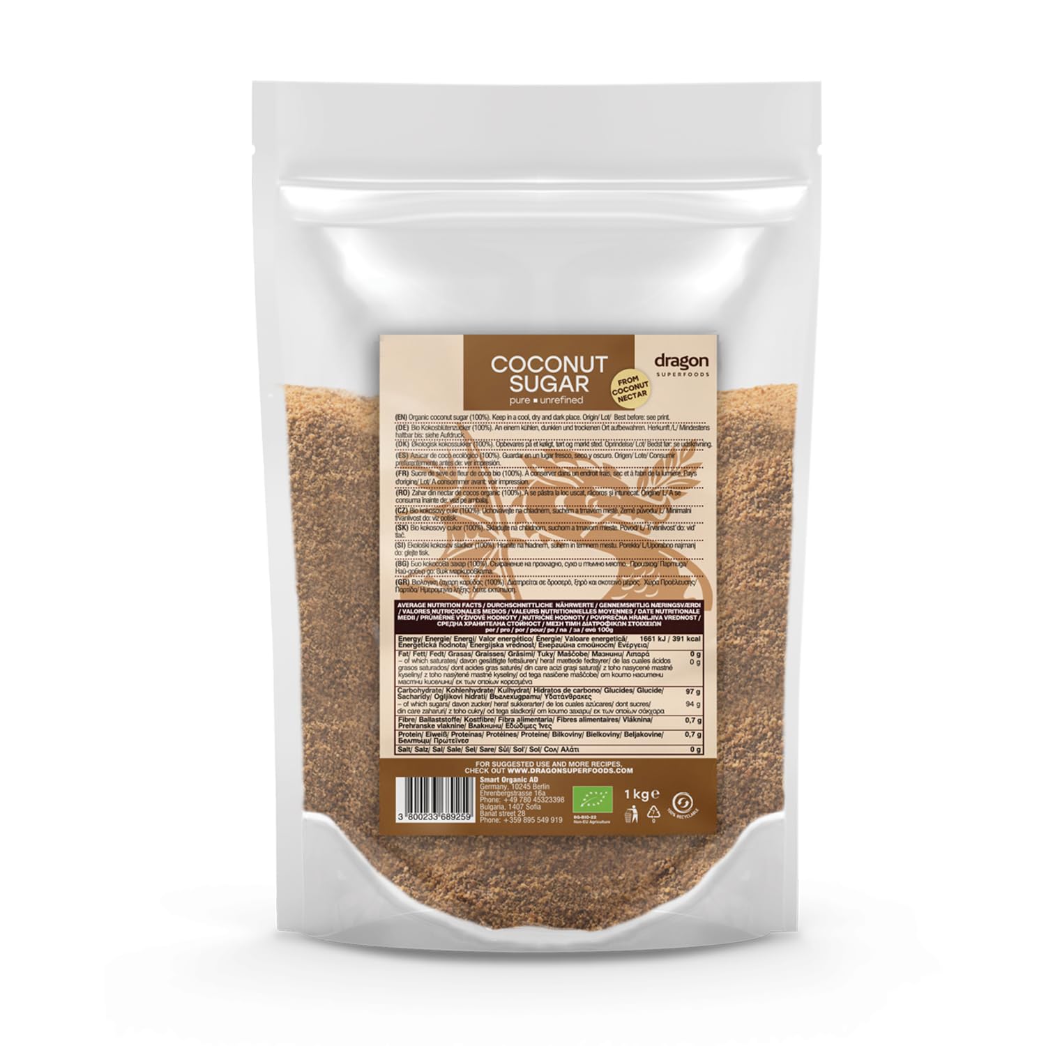 Dragon Superfoods - Kokosnusszucker 100% Bio