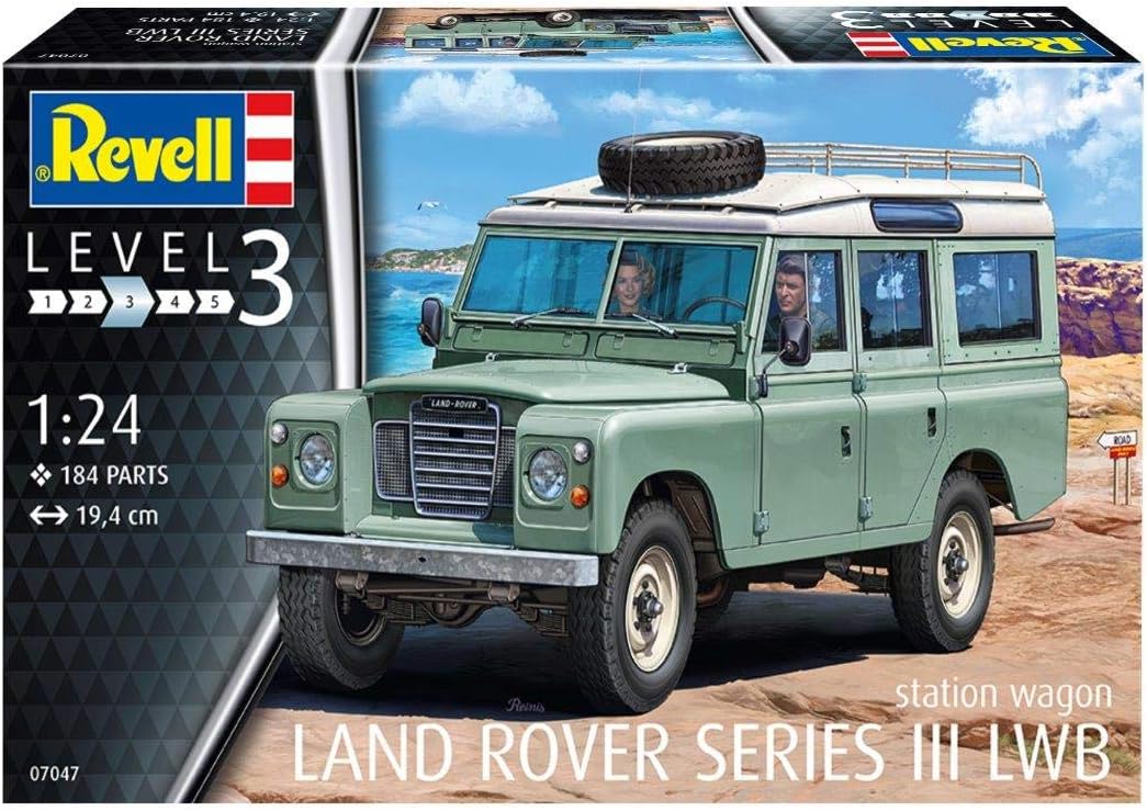 Revell Land Rover Series III 1:24 Scale Model Kit - Building Toy for Adults & Kids, 138 Pieces 3