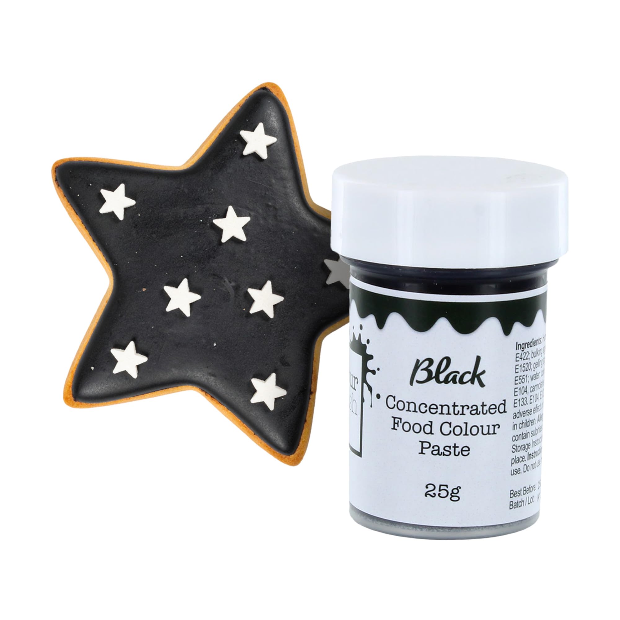Colour Splash Concentrated Food Colouring Paste - Black | 25g Pot | Vibrant Edible Colour