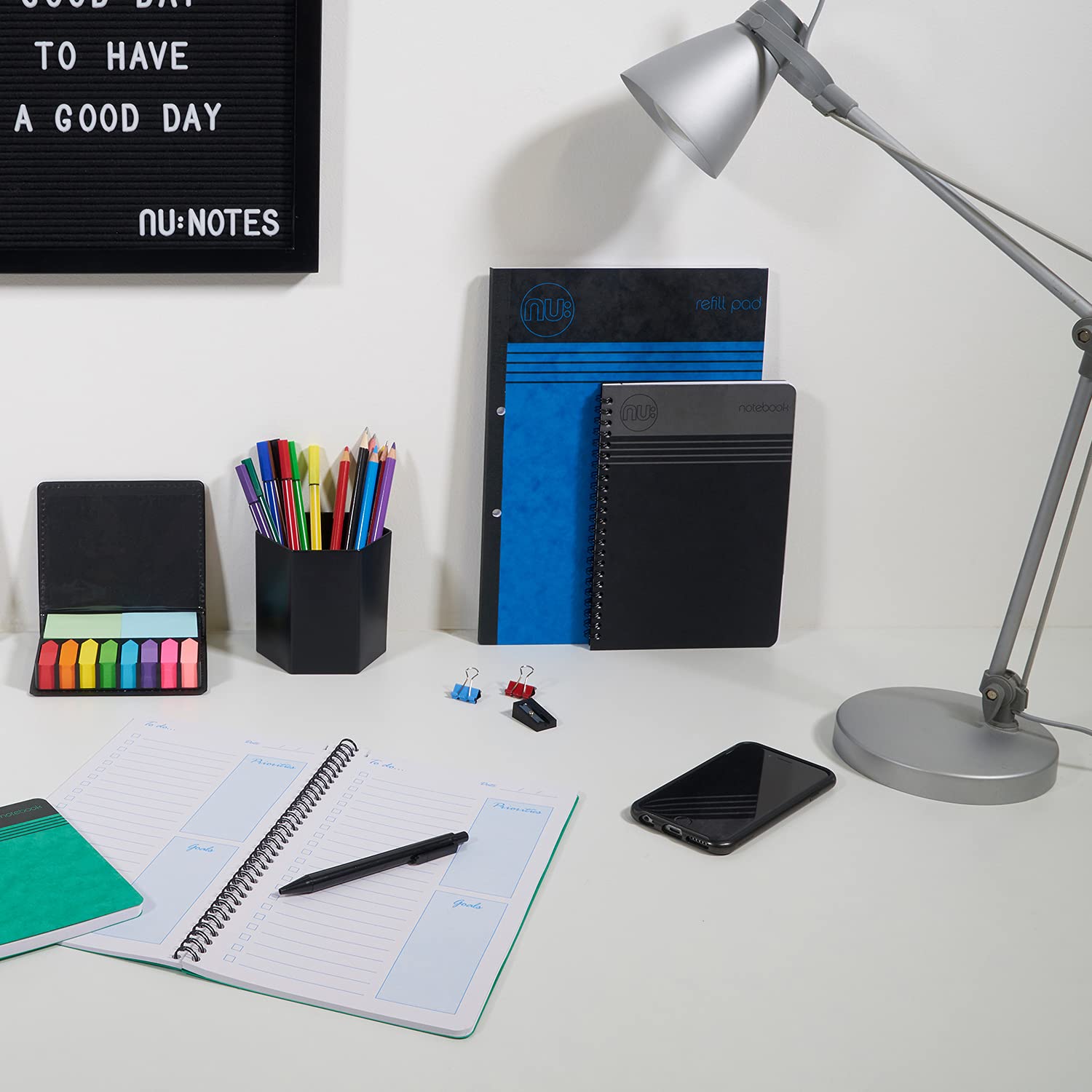 nu: Craze Cloud Range A7 Red Wirebound Notebook - 80gsm FSC Paper | Perforated Sheets 4