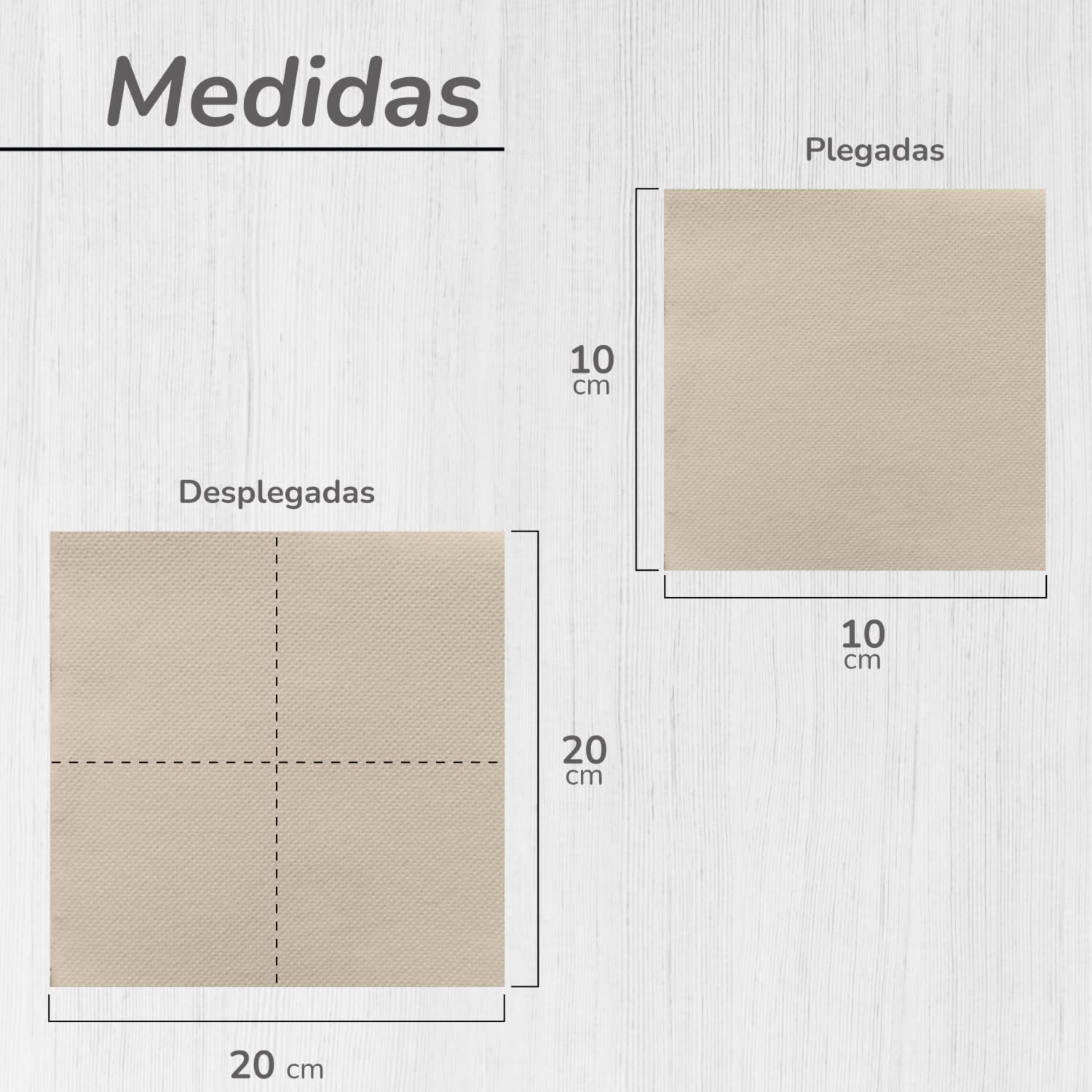 Hostelnovo Eco 10x10 cm Recycled Paper Napkins - 600 Pack, Biodegradable Cocktail Napkins 4