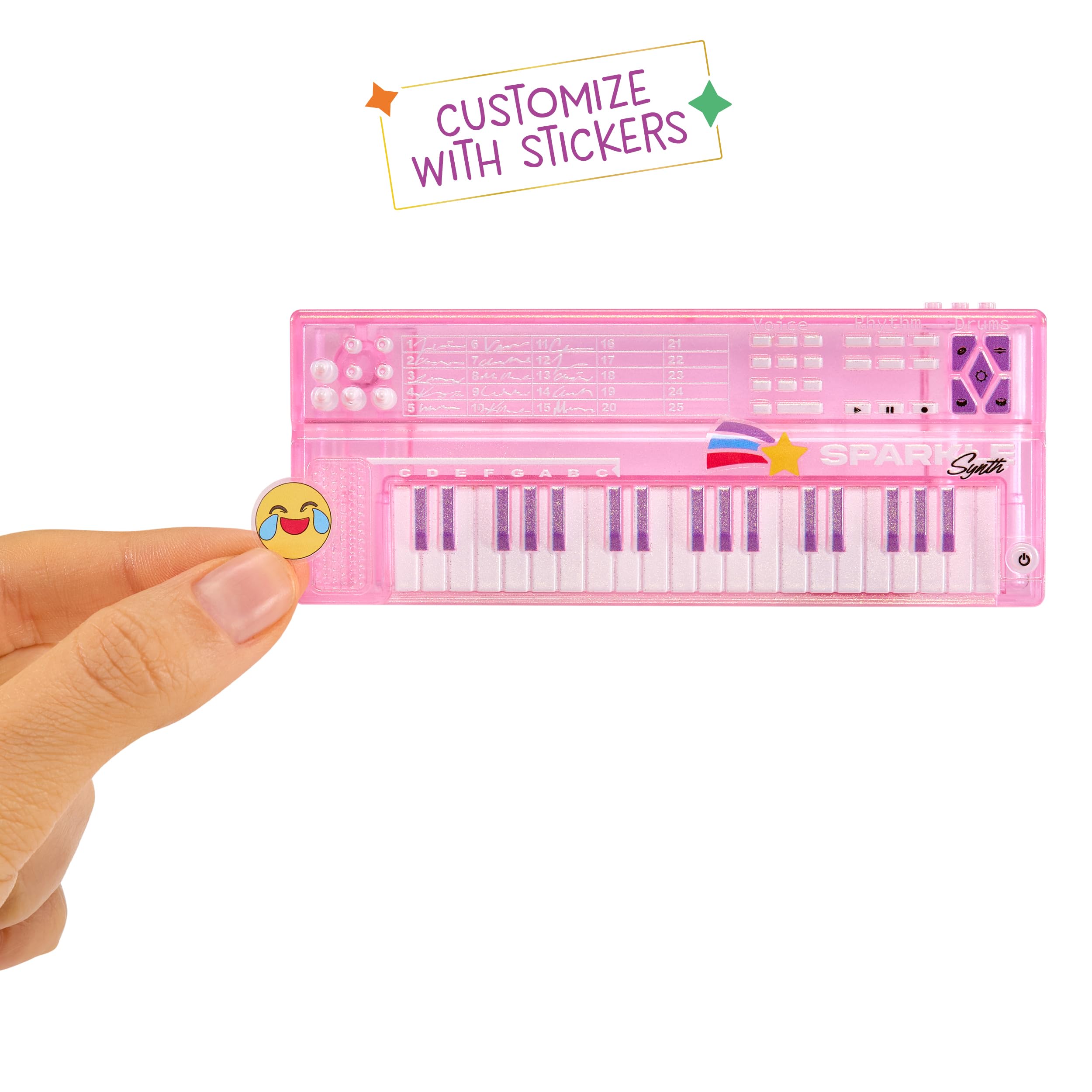 Rainbow High Junior High Rock Band - Amaya 23cm Fashion Doll with Keyboard & Stickers, Posable for Kids Ages 4+ 5