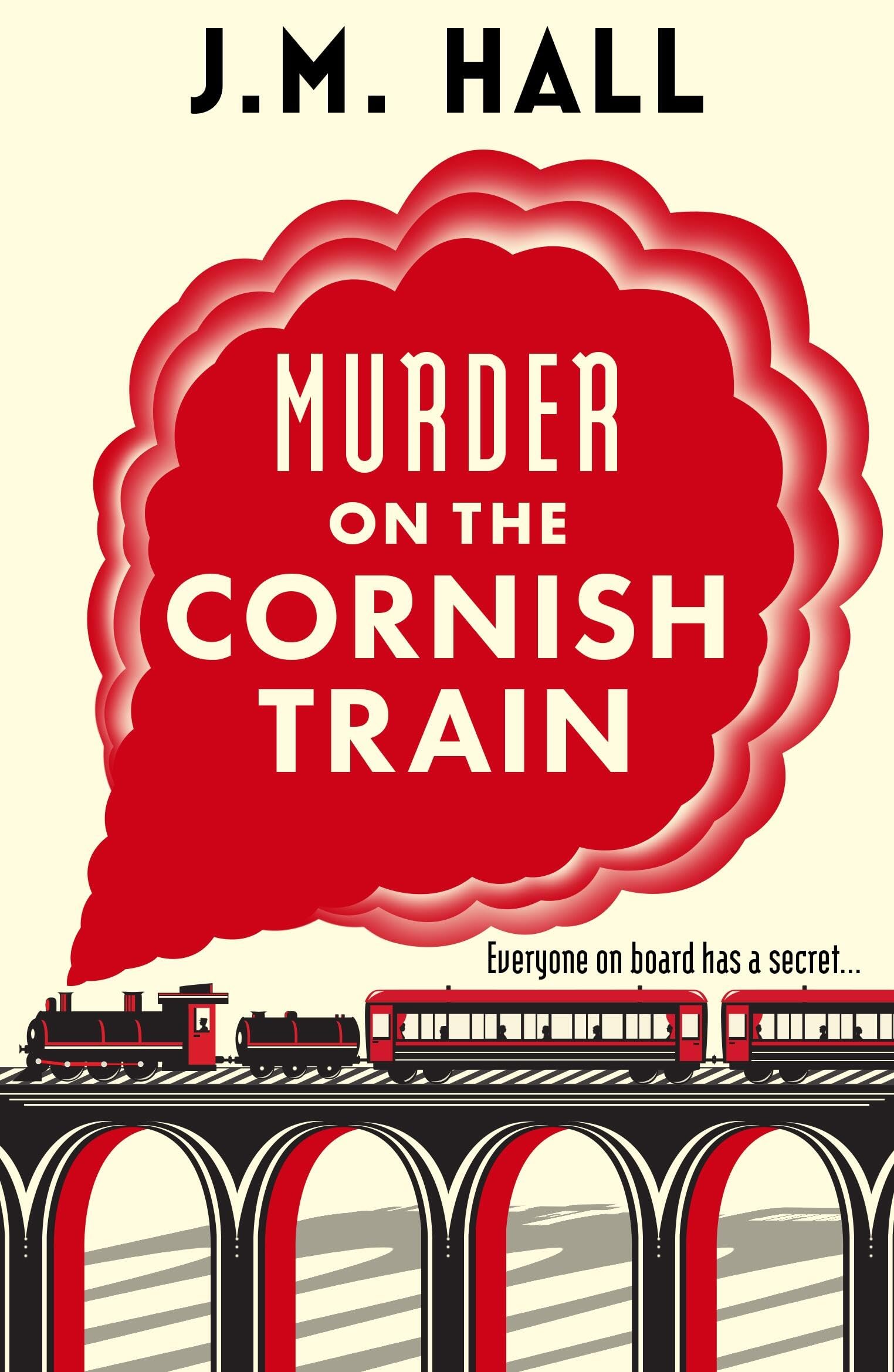 JM Hall - Murder on the Cornish Train | Cosy British Mystery | Paperback