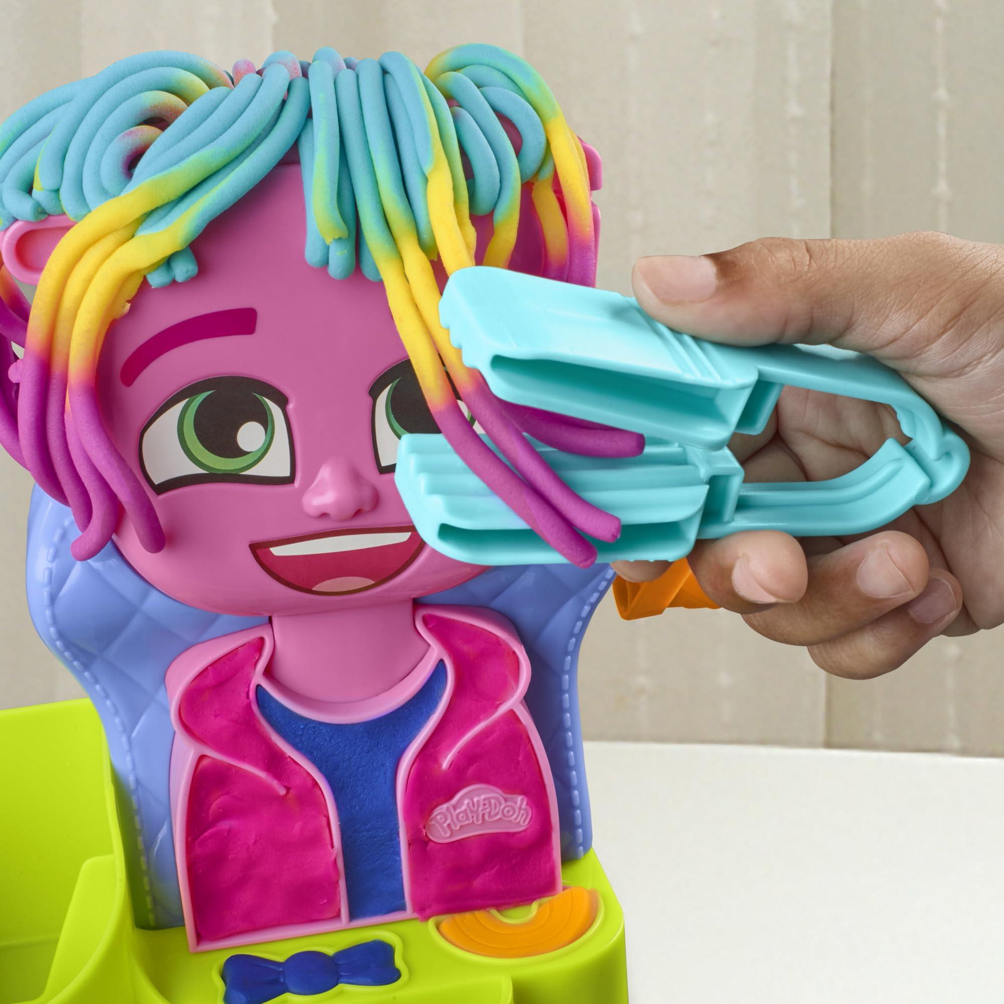 Play-Doh Hair Stylin‘ Salon Spielset – Kreativer Styling-Spaß für Kinder ab 3 Jahren 4