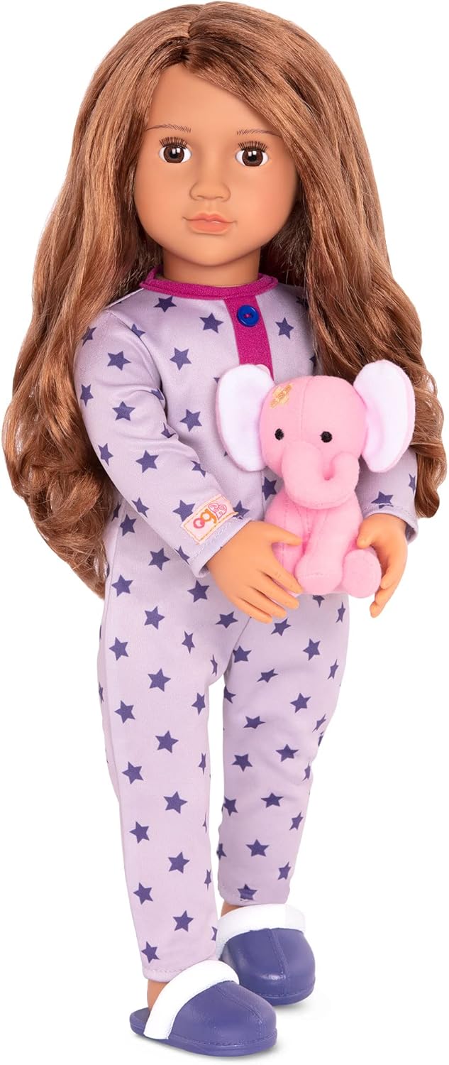 Our Generation Maria Fashion Doll - 46cm Sleepover Playset with Elephant Plush