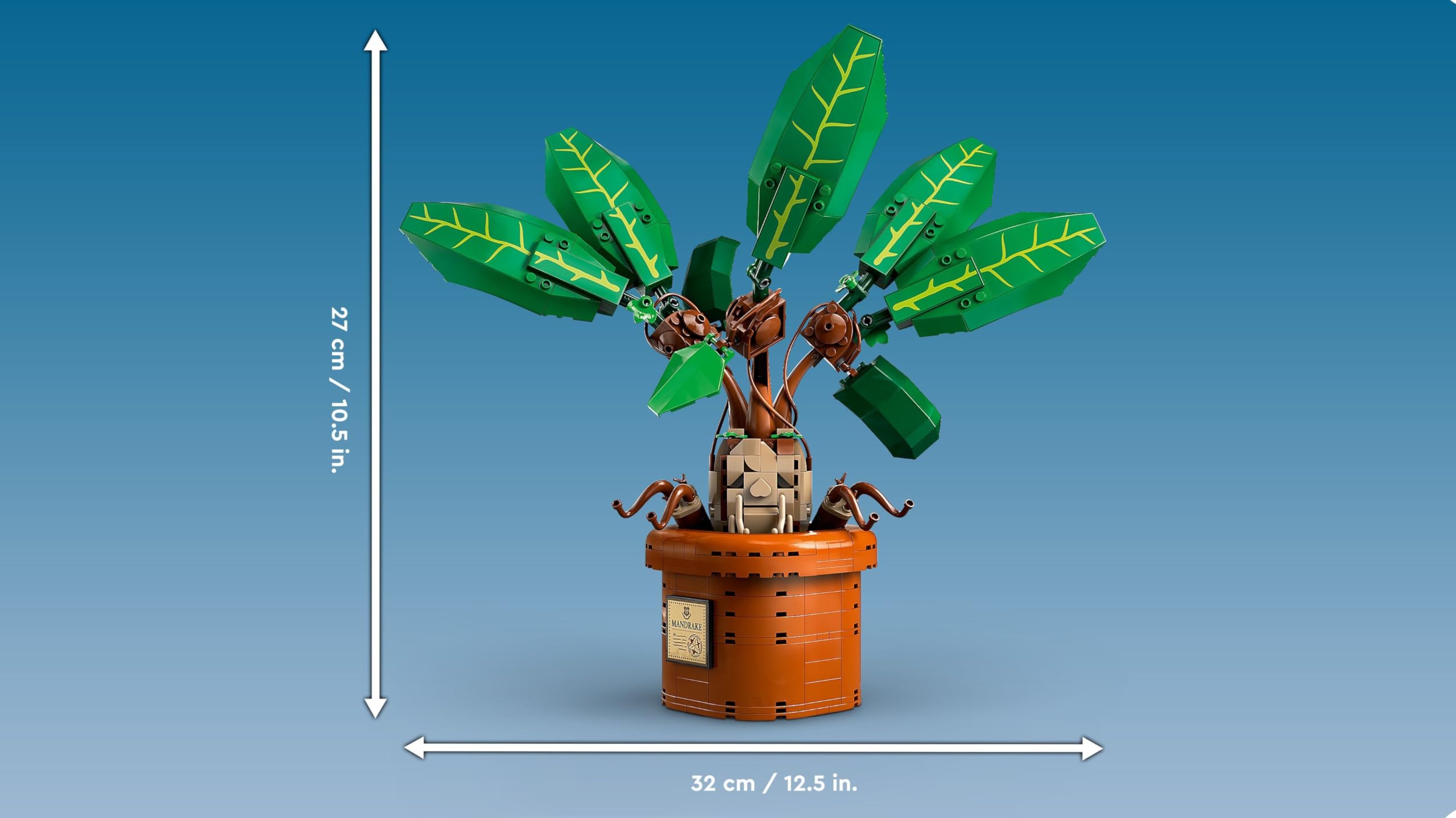 LEGO Harry Potter Mandrake Plant Toy - Buildable Magical Creature Display Set for Ages 10+ 9