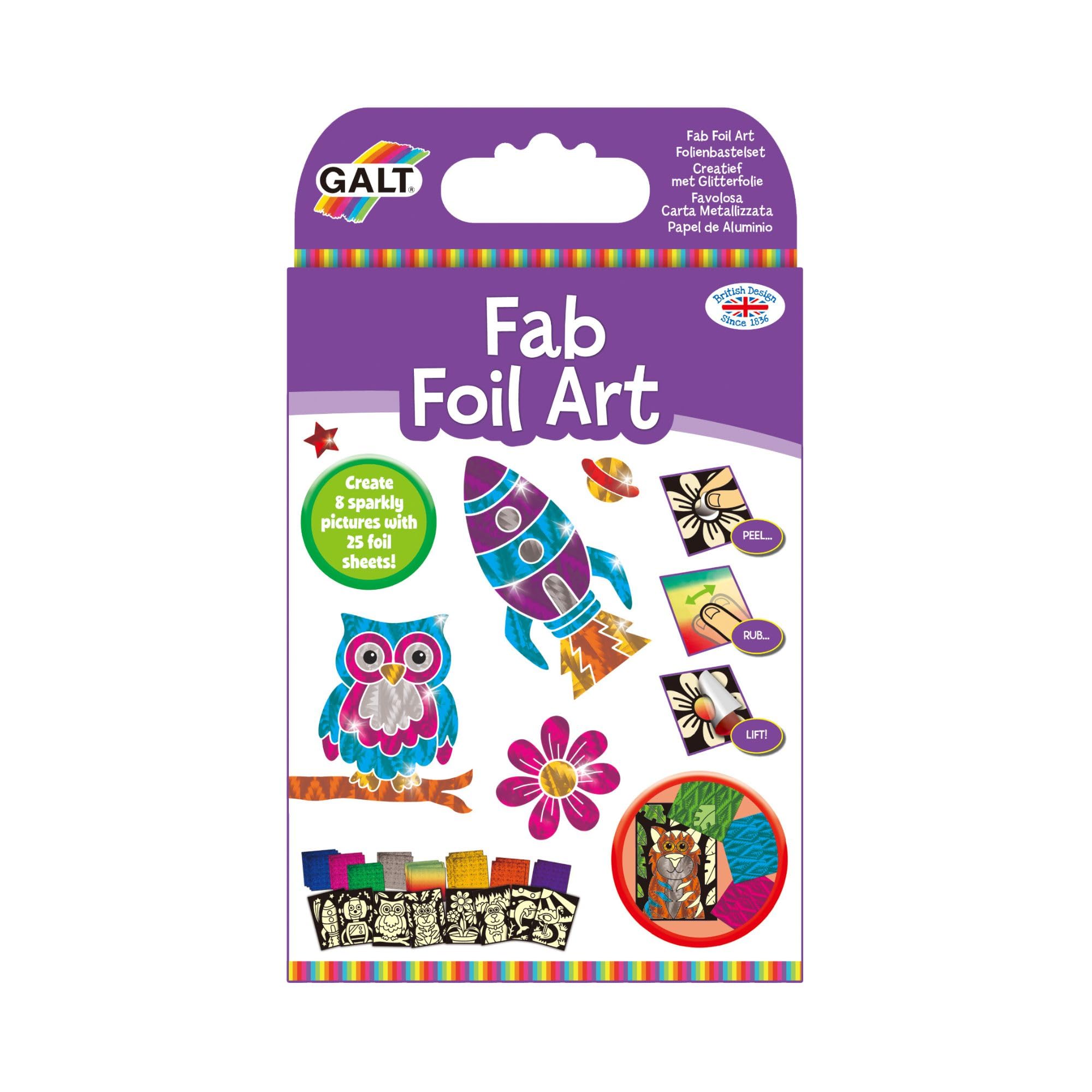 Galt Fab Folienkunst-Set – Glitzernde Bastelaktivität für Kinder ab 6 Jahren 15