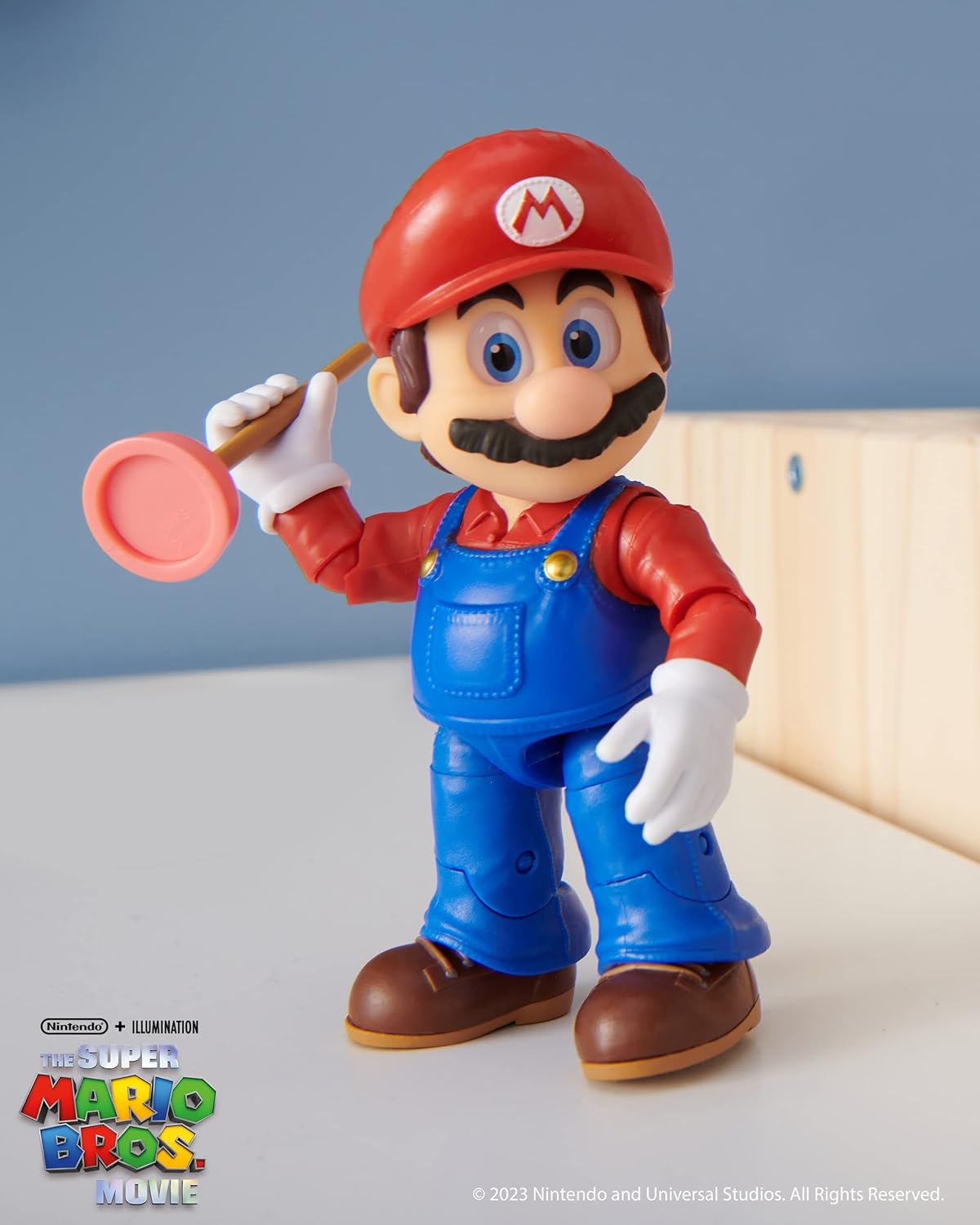The Super Mario Bros. Movie - 5" Mario Action Figure with Plunger Accessory 6