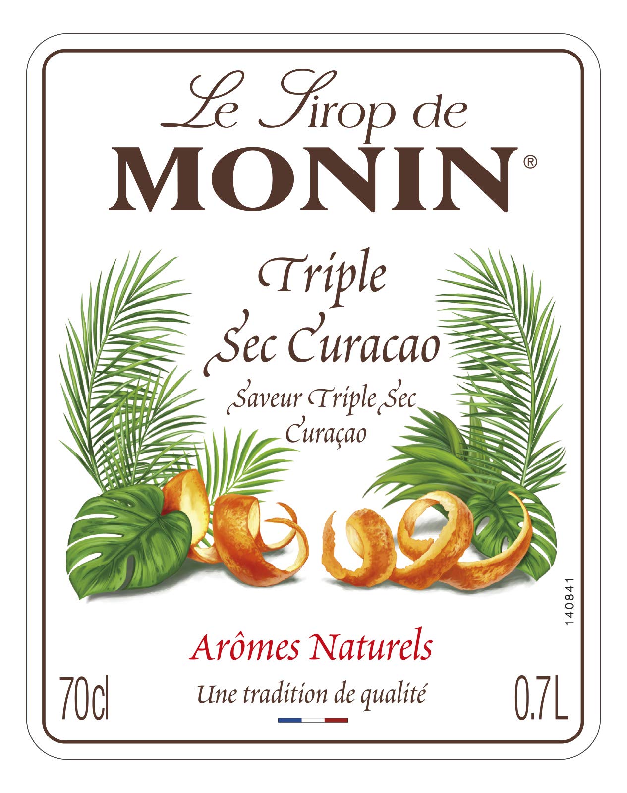 MONIN Premium Triple Sec Curaçao Orange Syrup 700ml - Vegan, Alcohol-Free, Natural Flavouring for Cocktails & Mocktails 4