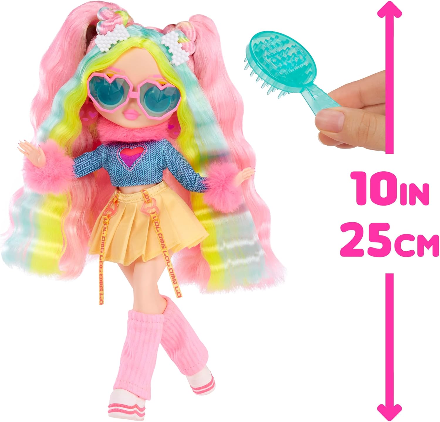 LOL Surprise OMG Sunshine Makeover Fashion Doll - Bubblegum DJ - Color Change Playset