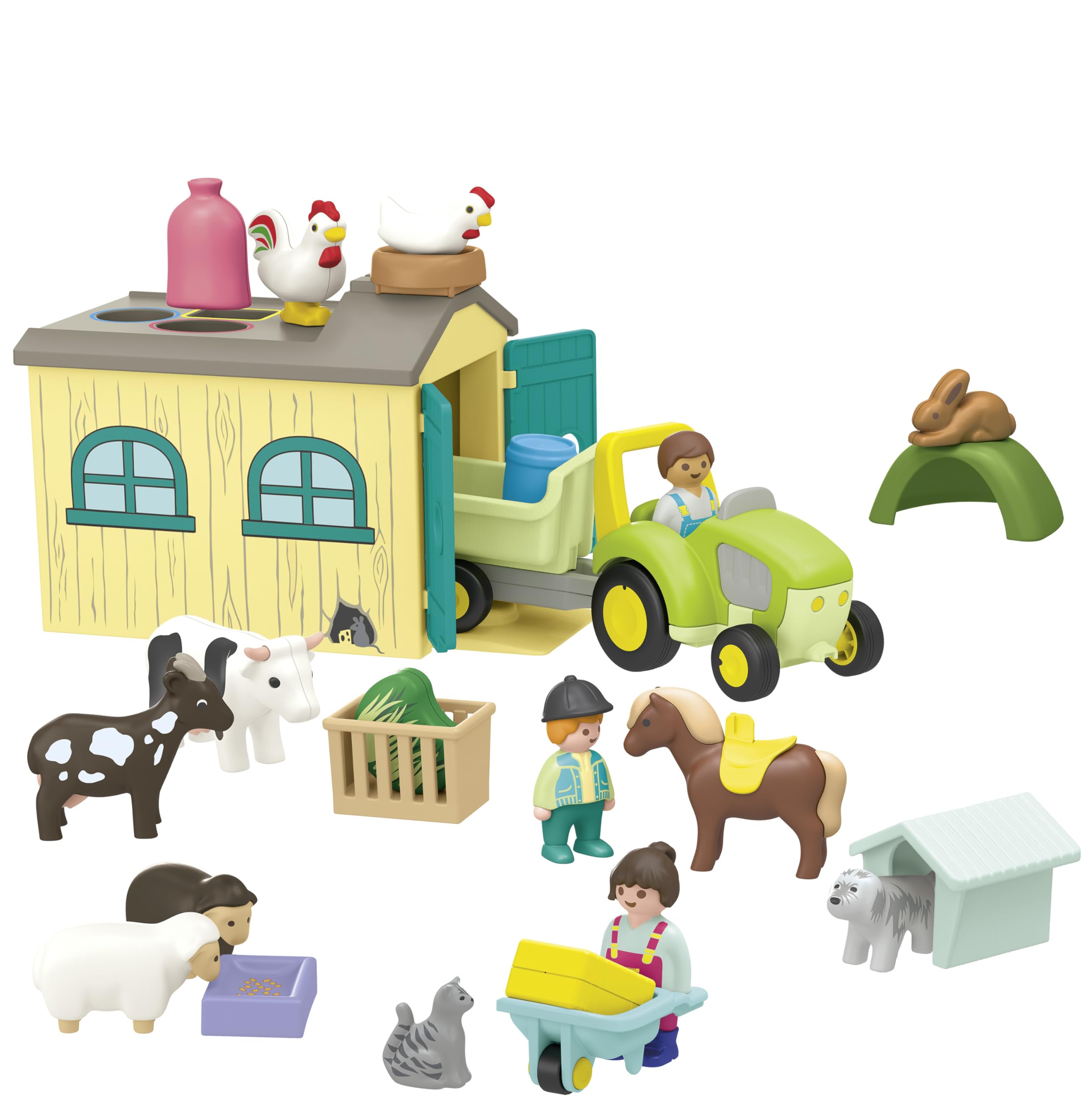 Playmobil 71656 JUNIOR Farm Adventure with Tractor, Trailer & Animals 3