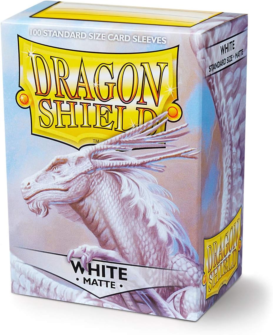 Dragon Shield Standard Sleeves Matte White - 100 Count Card Sleeves for Trading Card Games 3