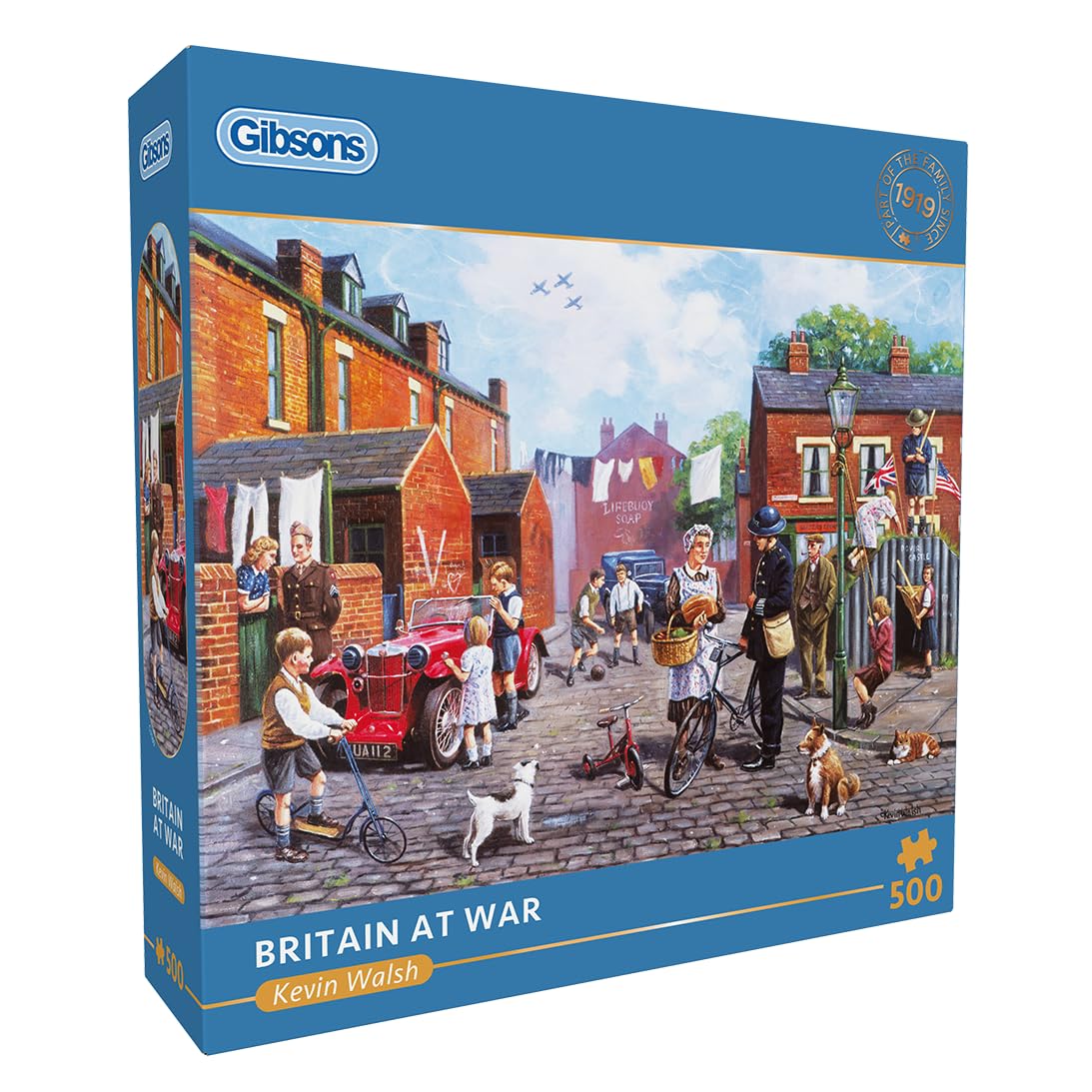 Gibsons Britain at War Jigsaw Puzzle - 500 Pieces, 48 x 34 cm | Recycled Board