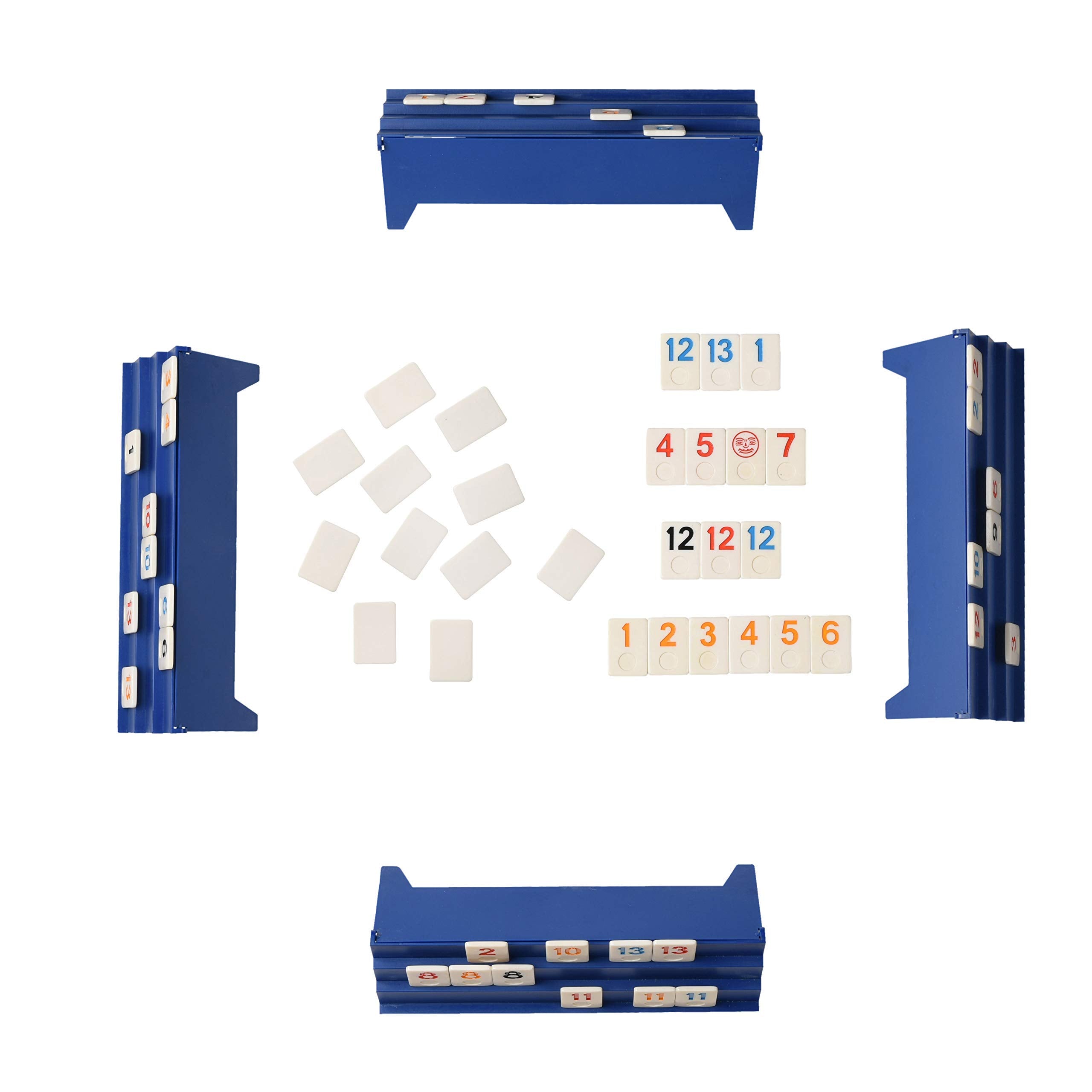 Point Games Classic Rummy Game - 106 Tiles with 3-Tier Racks 4