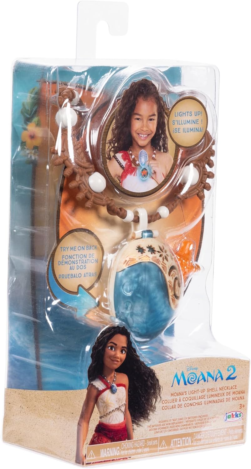 Jakks Pacific Moana 2 Magical Seashell Star Light-Up Necklace 7
