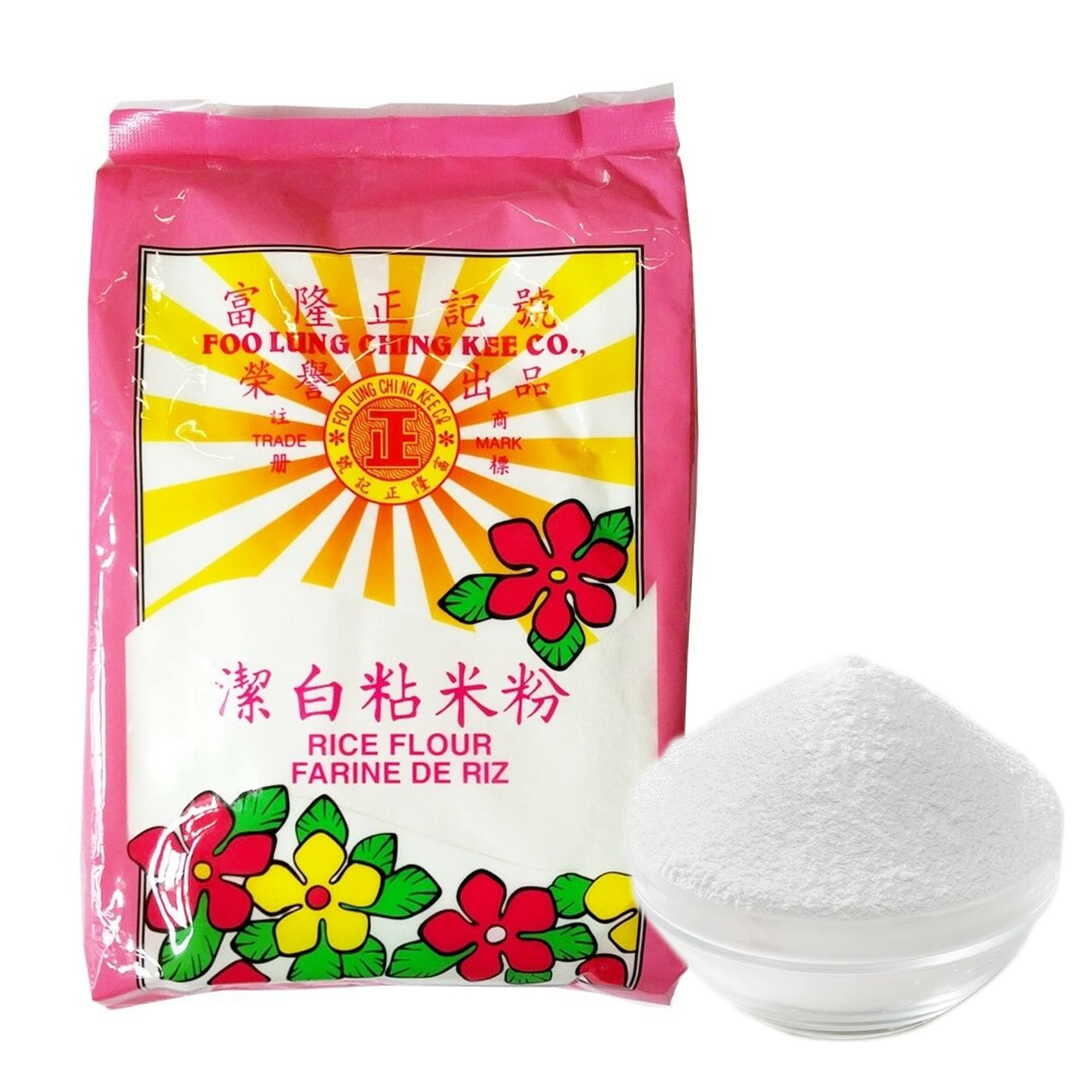 AMZGROCERY Foo Lung Ching Kee Rice Flour - 100% Rice | 450g Pack