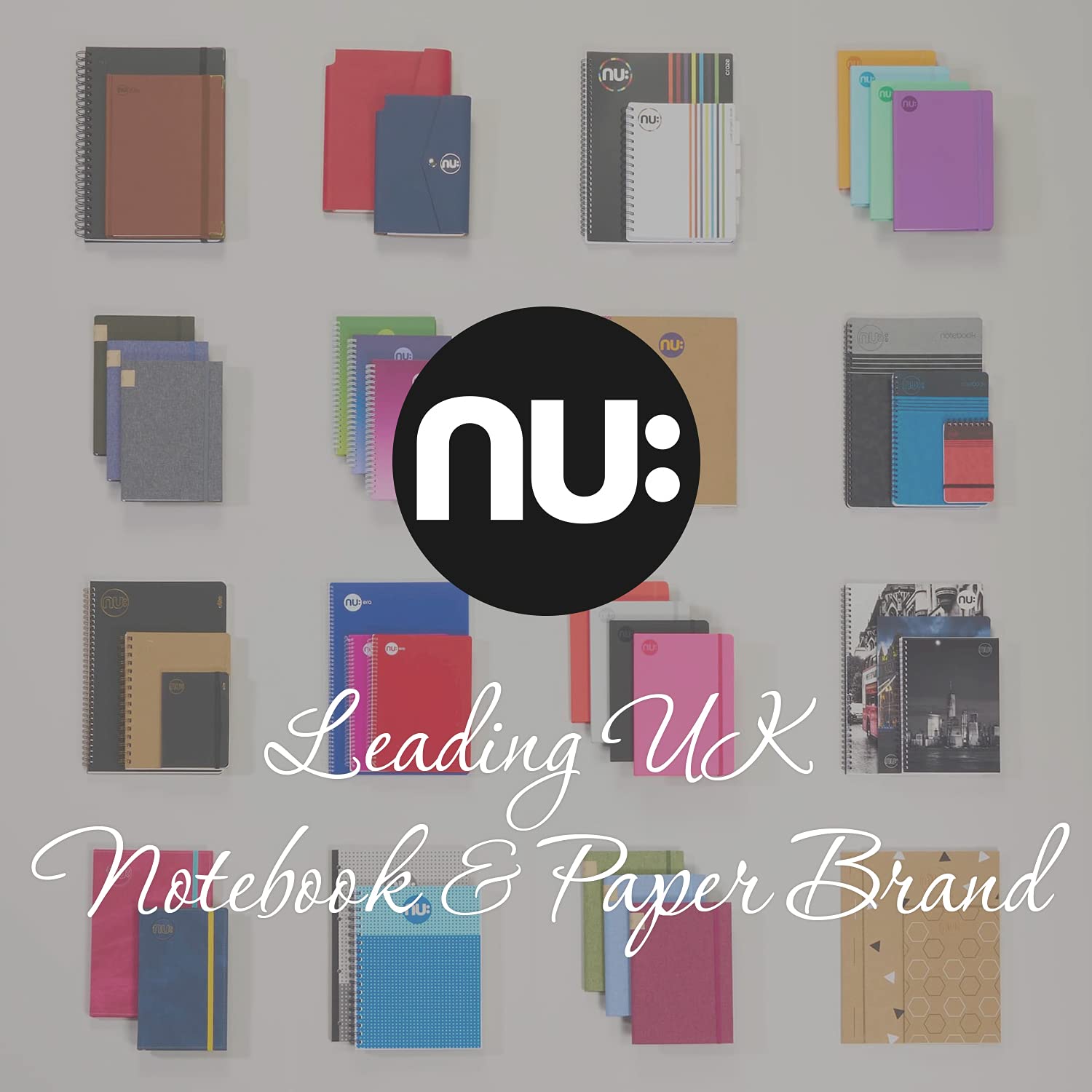nu: Office Value A4 Hardback Casebound Composition Notebook | Feint Ruled | Blue 7