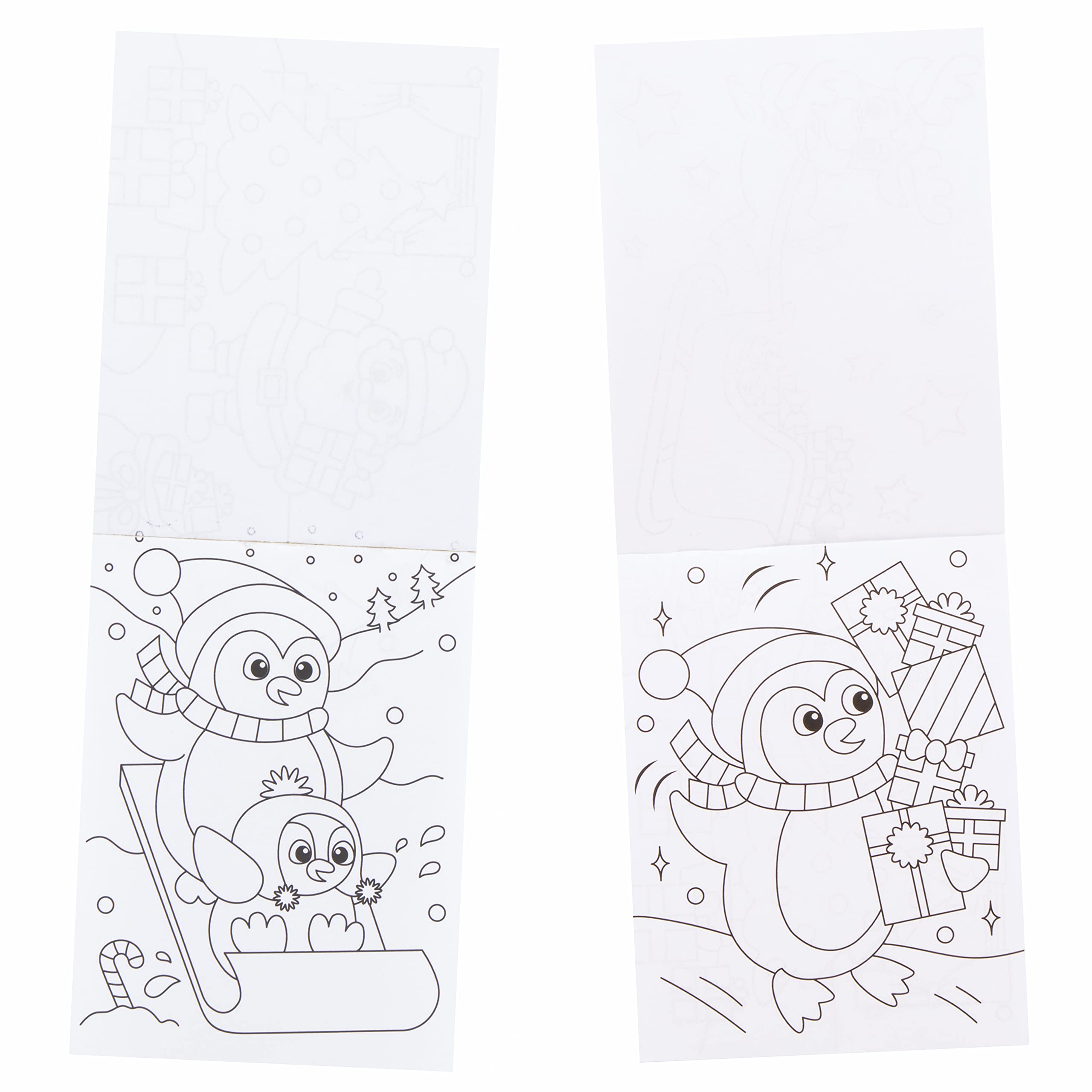 Baker Ross FC173 Christmas Mini Colouring Books - Pack of 12 for Kids 4