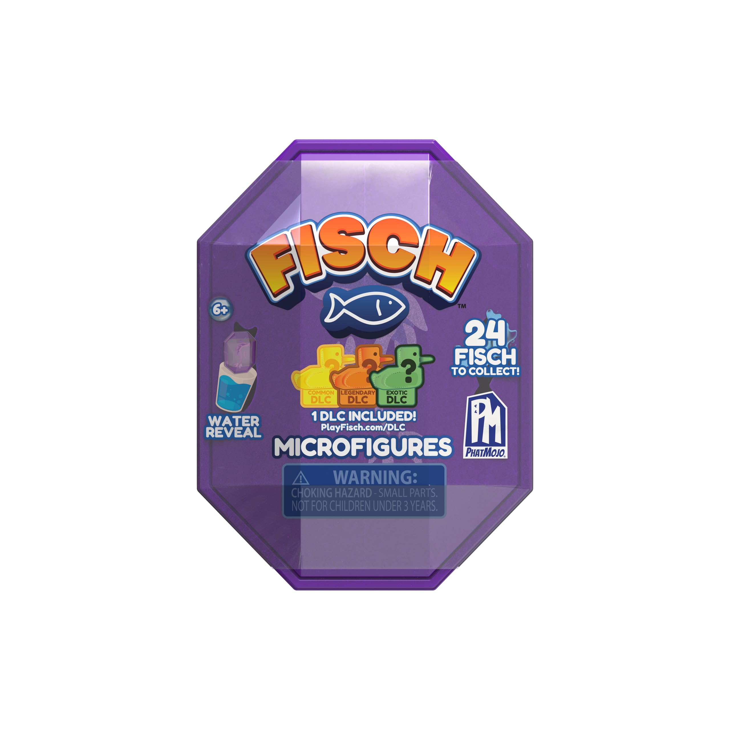 PhatMojo Fisch Microfigure 1-Pack Series 1 | Surprise Water Reveal | Collectible Plastic Figure