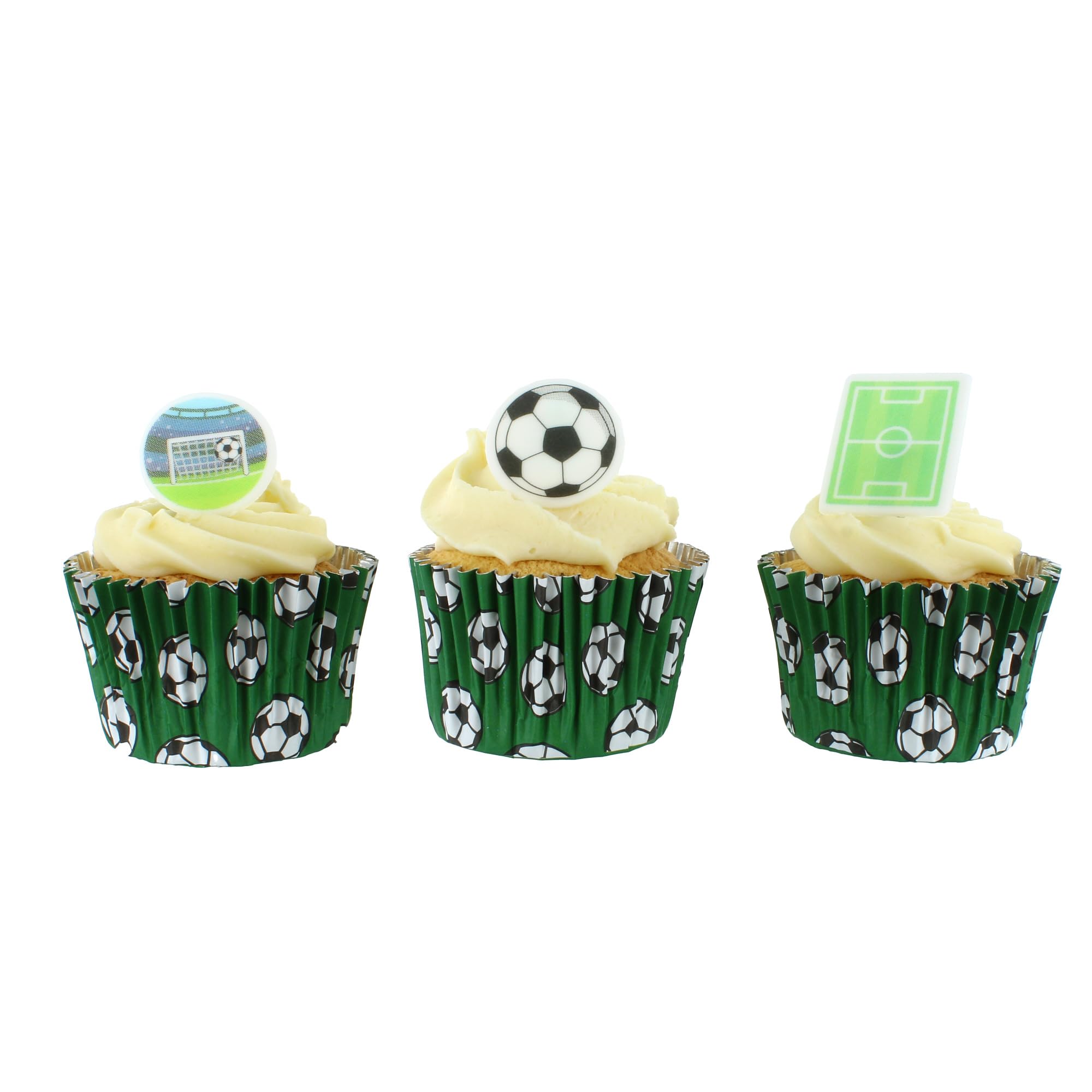 Culpitt - Football Sugar Decorations 32 Pack Edible Cupcake Toppers 5