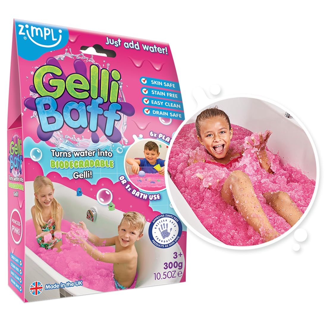Gelli Baff Pink - Magical Water-to-Goo Transforming Toy for Kids 5+ 7