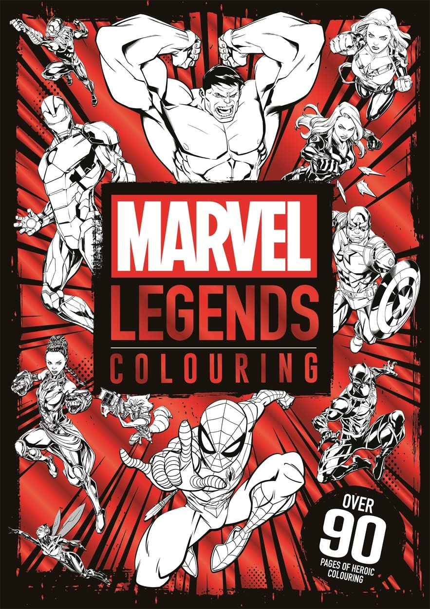 Autumn Marvel Legends Colouring Book - Paperback, 96 Pages | Ages 9-13 1