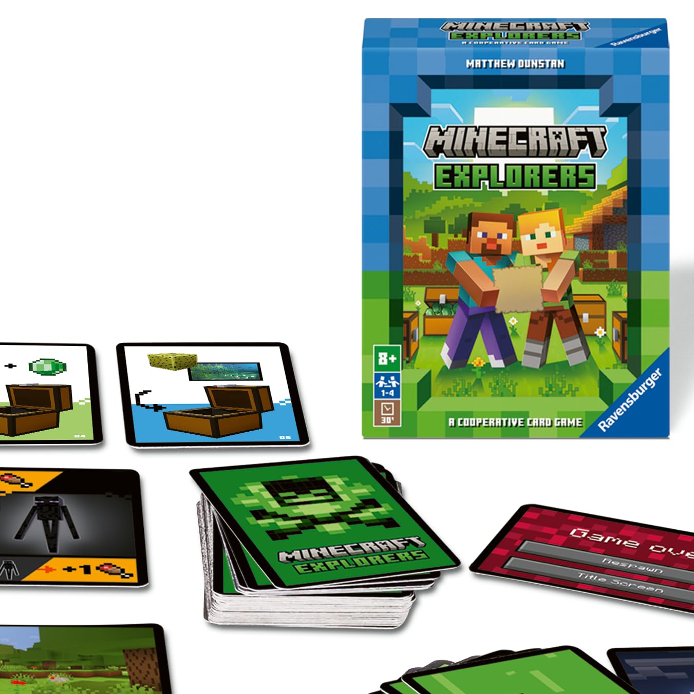 Ravensburger Minecraft Explorers Cooperative Strategy Card Game | 2-4 Players | Ages 8+ | 2024