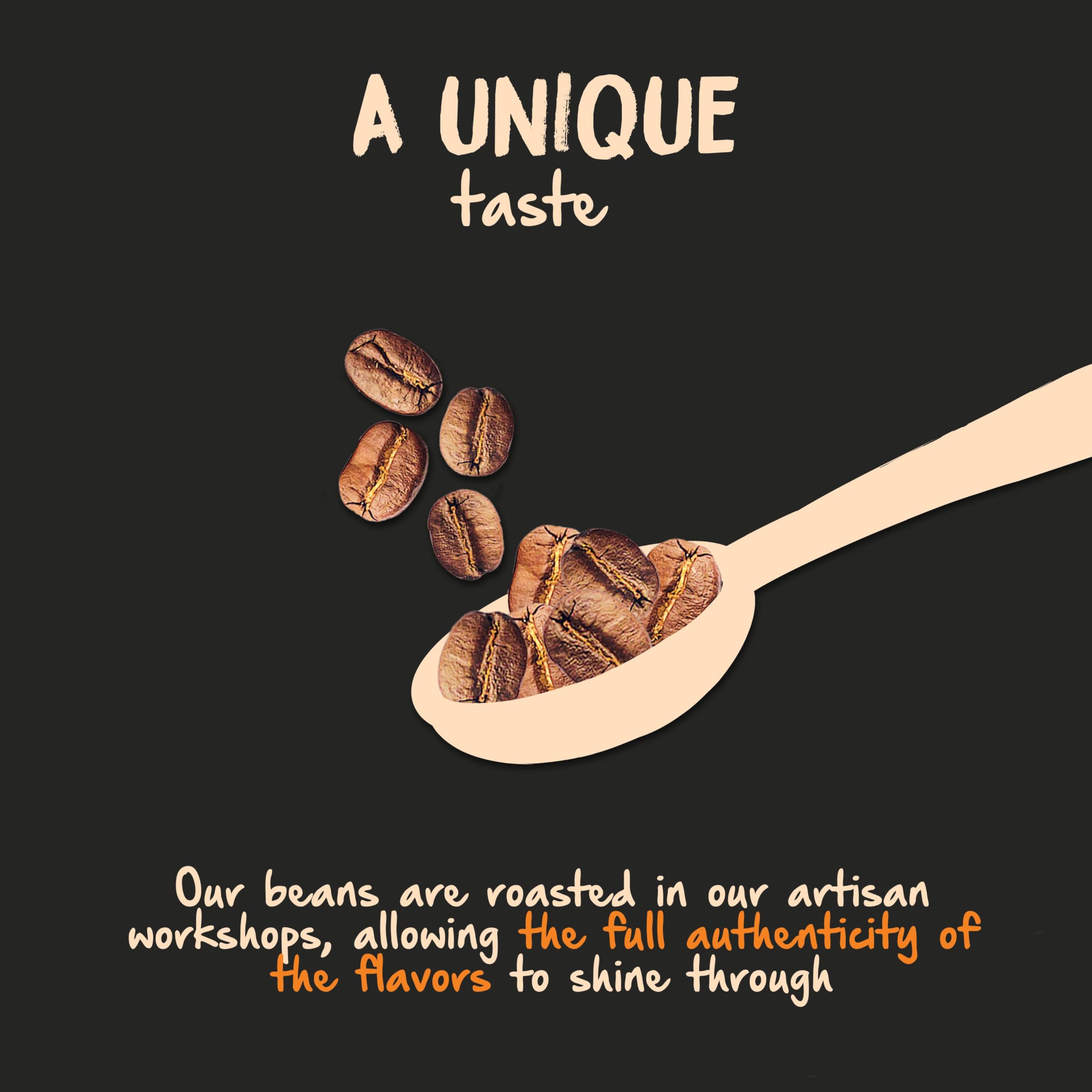 Naturela Organic Coffee Beans - 100% Arabica & Robusta Whole Beans