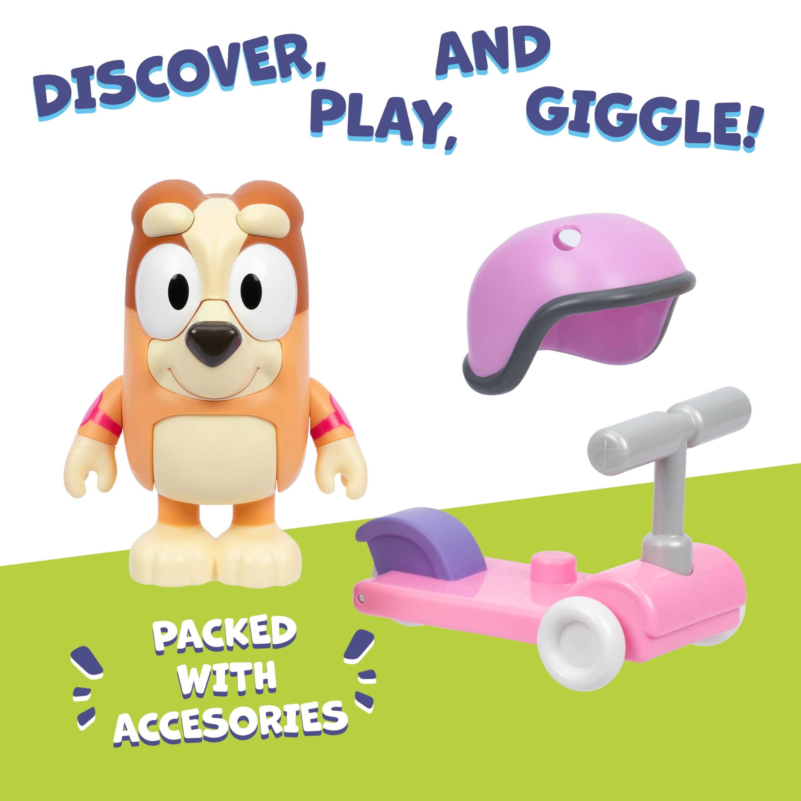 Bluey Chat Mates Bingo with Scooter - Interactive Talking Figure for Ages 3+ 3