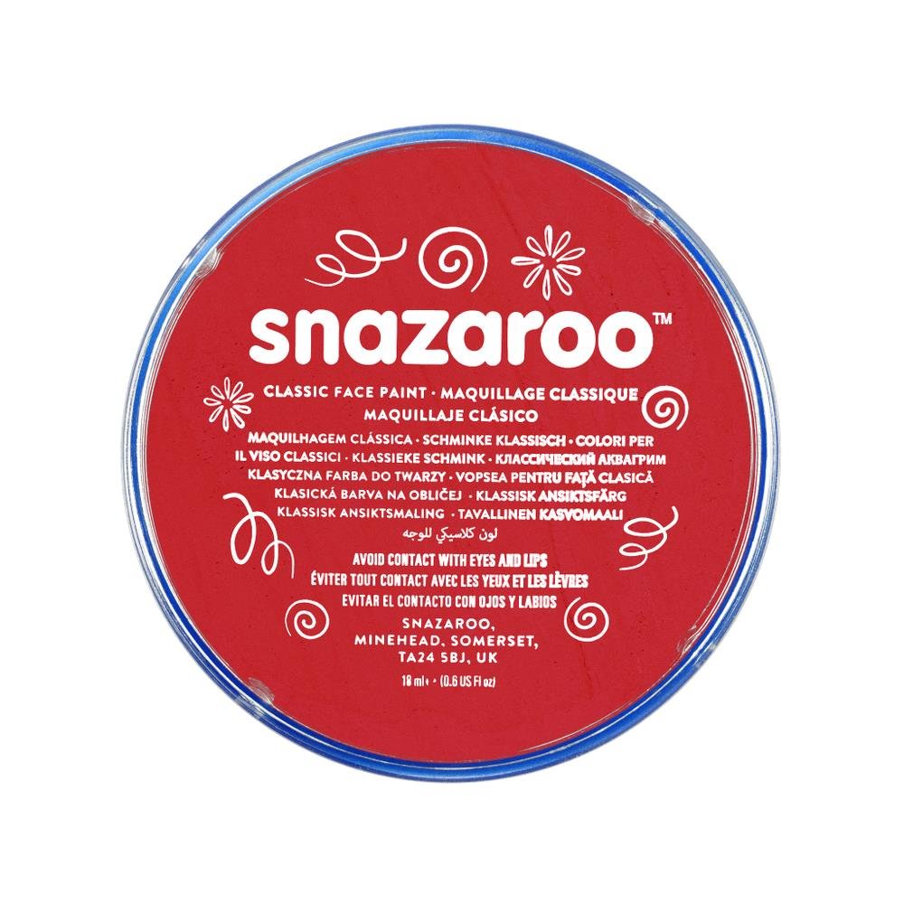 Snazaroo England Flag Face Paint Set, White + Bright Red, 2 x 18.8g 5