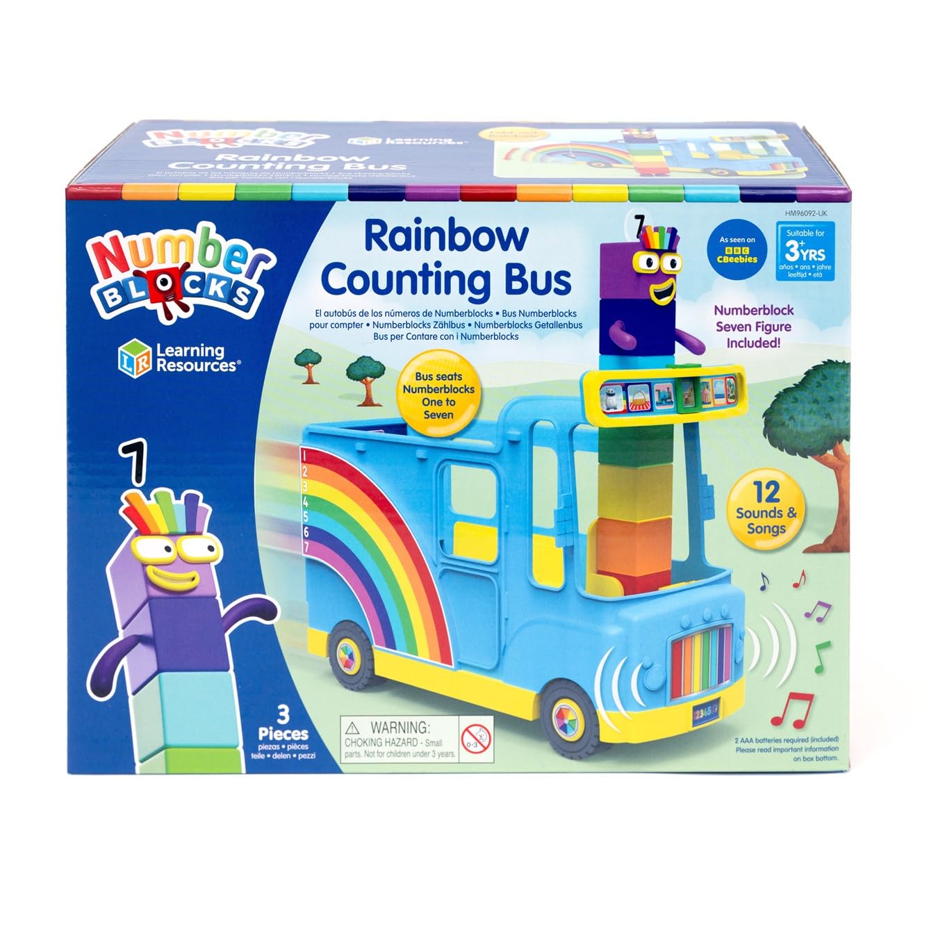 Learning Resources Numberblocks Rainbow Counting Bus - Interactive Educational Toy for Ages 3+ 5
