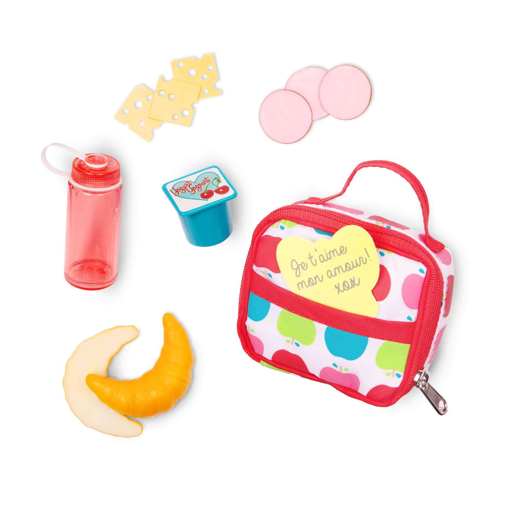 OG DOLLS School Lunch Bag Play Food Set - 7-Piece Accessory Set for 18-Inch Dolls