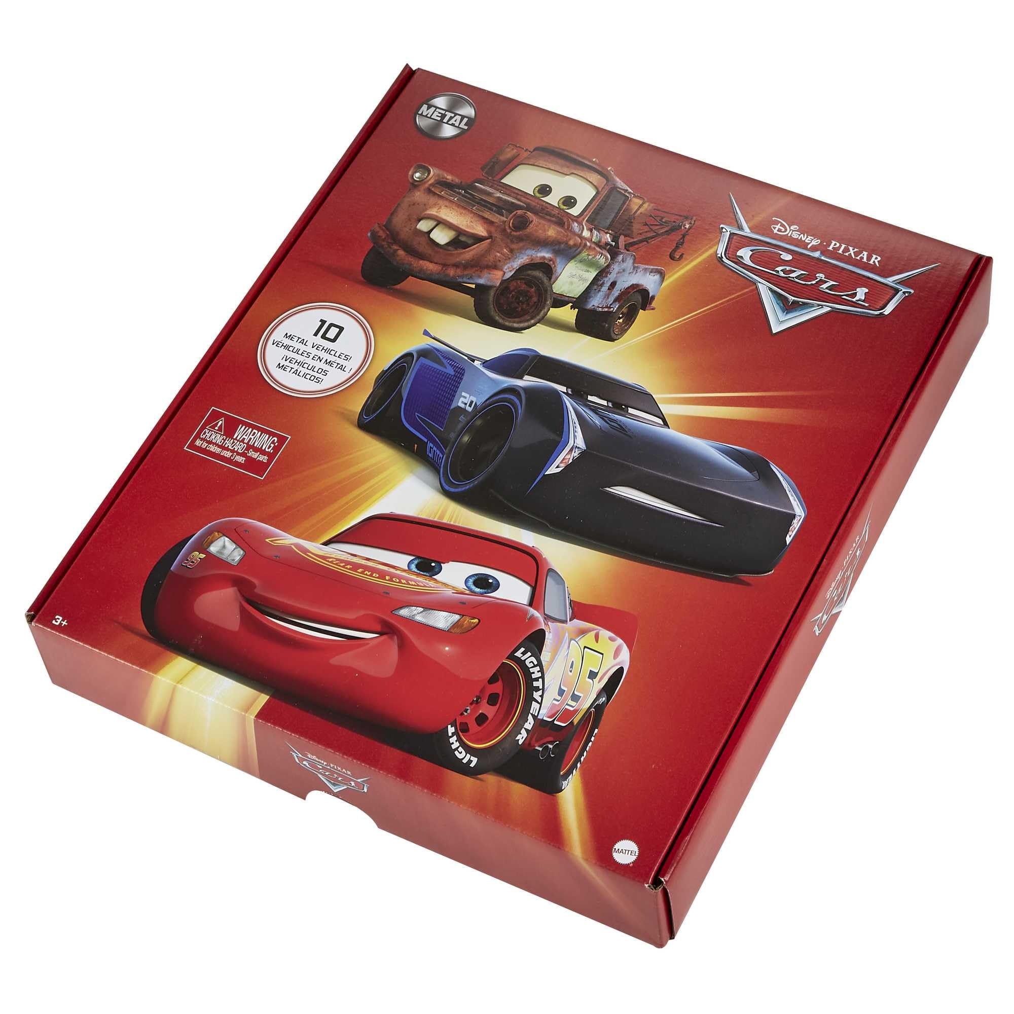 Mattel Disney Pixar Cars Die-Cast Mini Racers 10-Pack - 1:55 Scale Vehicles for Kids 3+ 3
